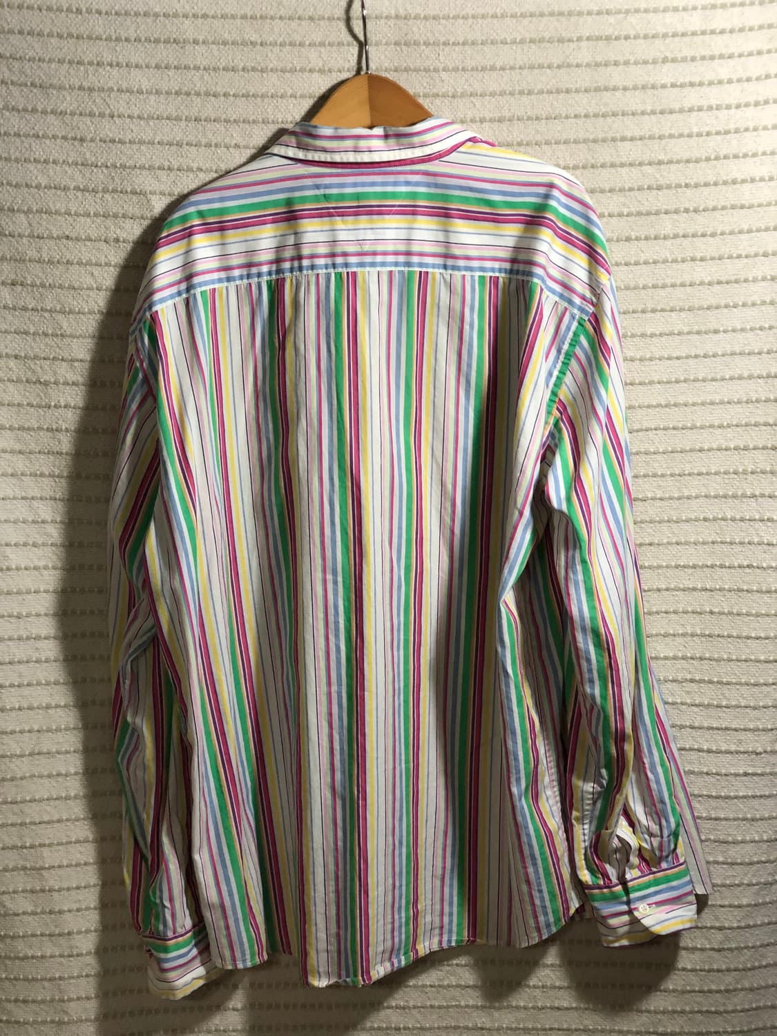 타미 힐피거 무지개 스트라이프 패턴 빈티지 핏 옥스포드 셔츠 상품이미지2