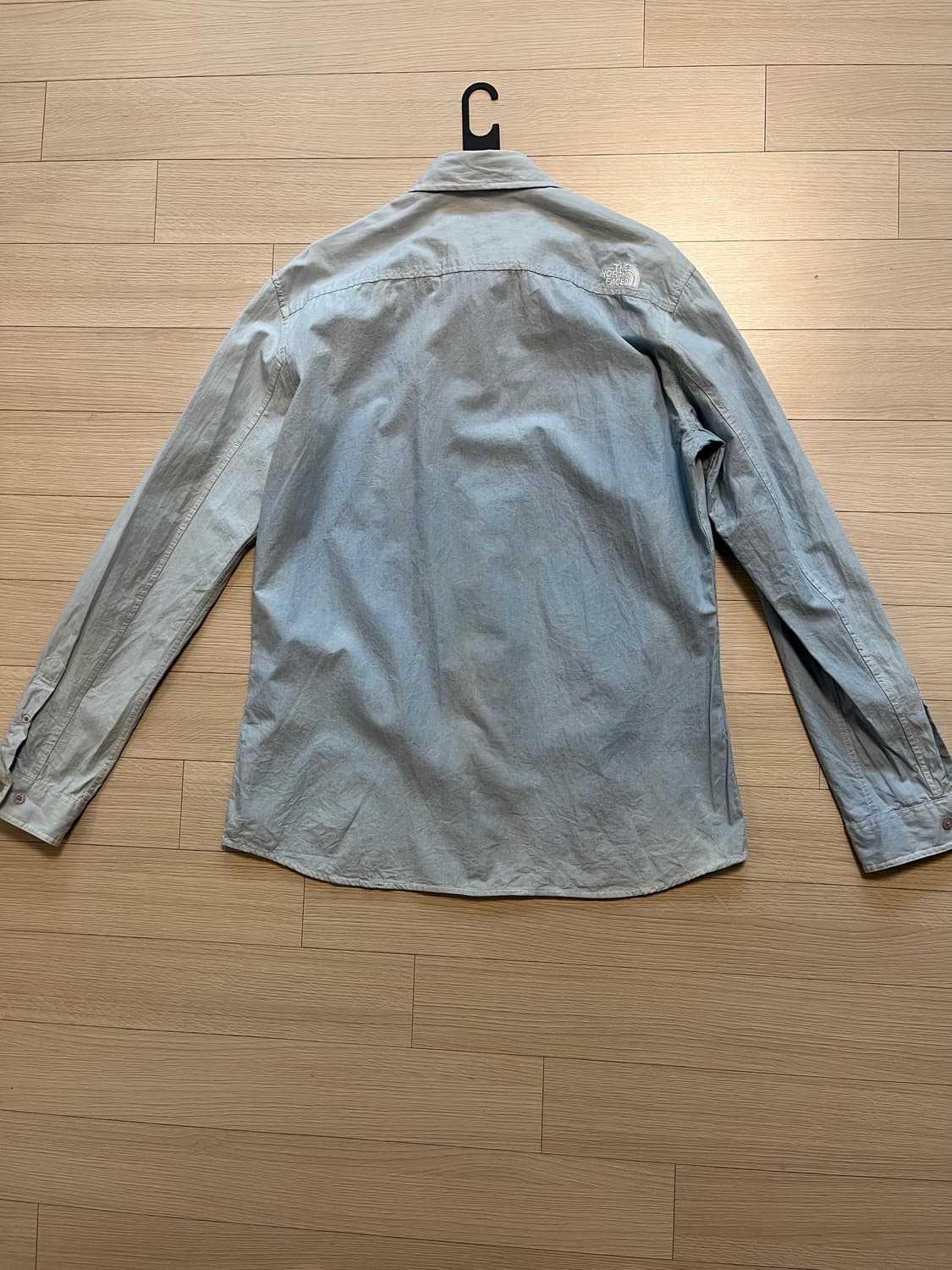 노스페이스 캠핑에디션 하늘색 셔츠 105 상품이미지2