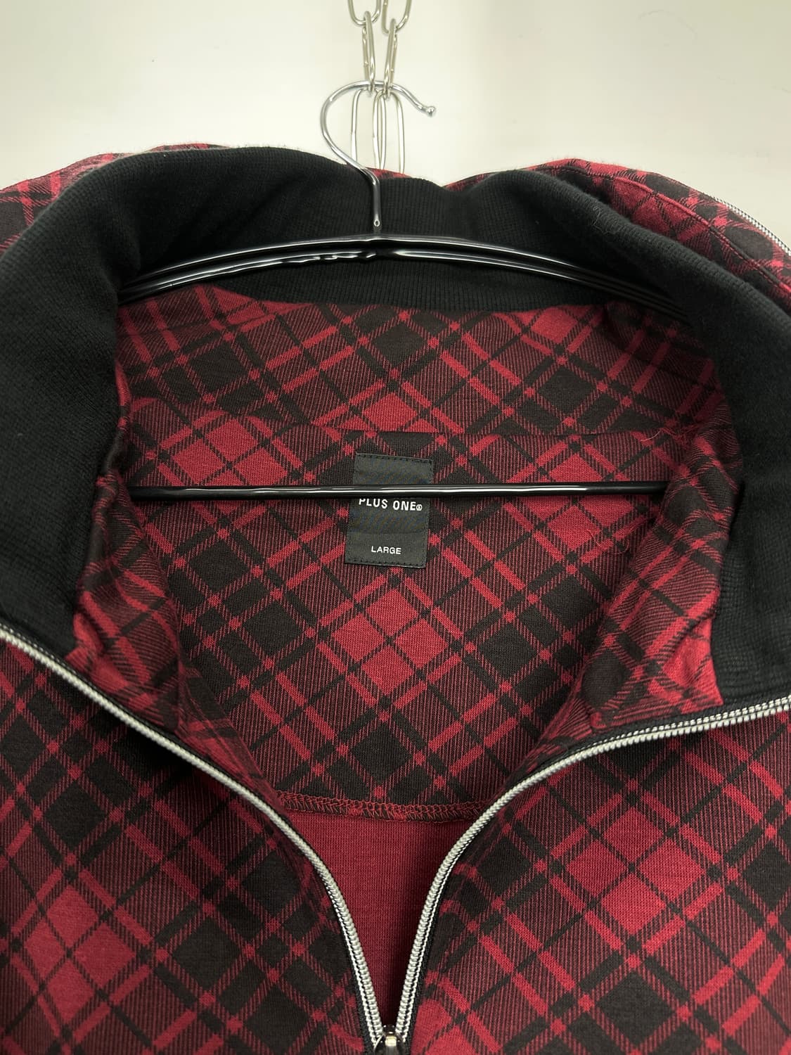 Plus 0ne Bono Check High Neck 2way Zip U 상품이미지8