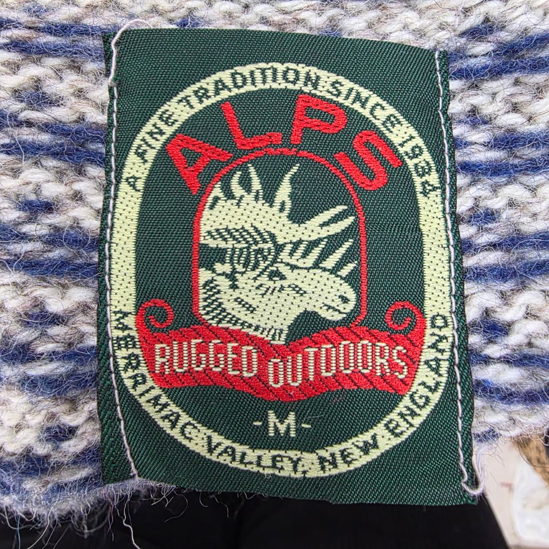 USA제 ALPS 알프스 버드아이 울니트 스웨터 상품이미지8