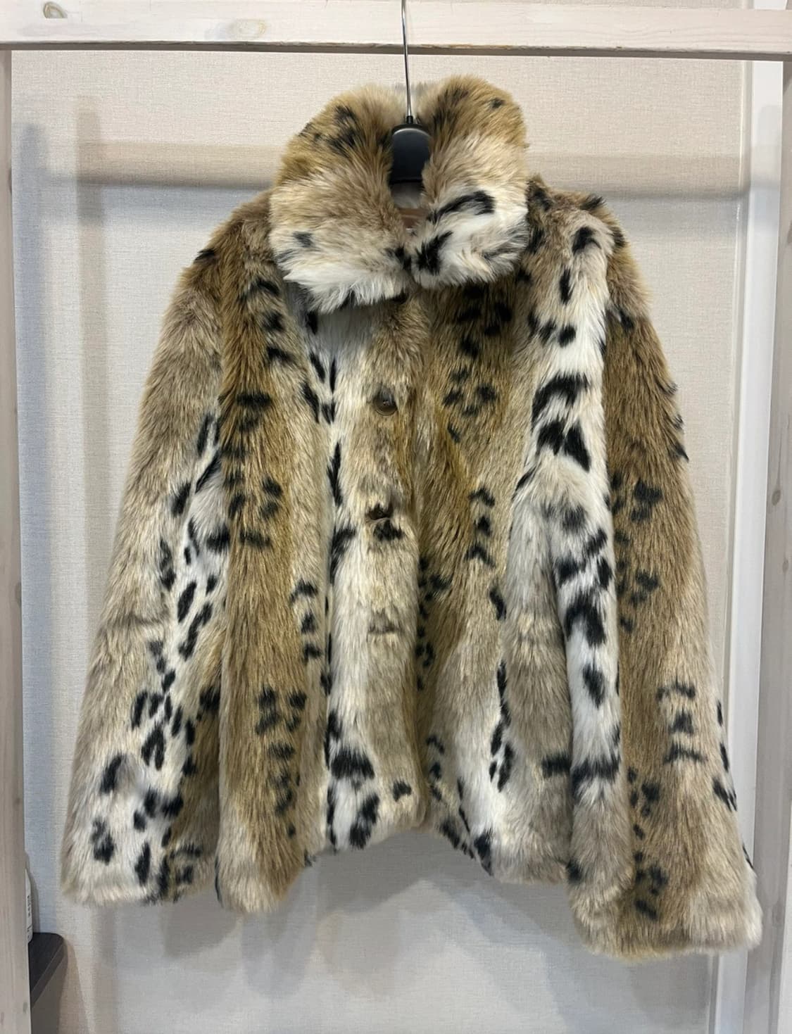 오네갸루 히메갸루 레오파드 호피 퍼자켓 상품이미지1