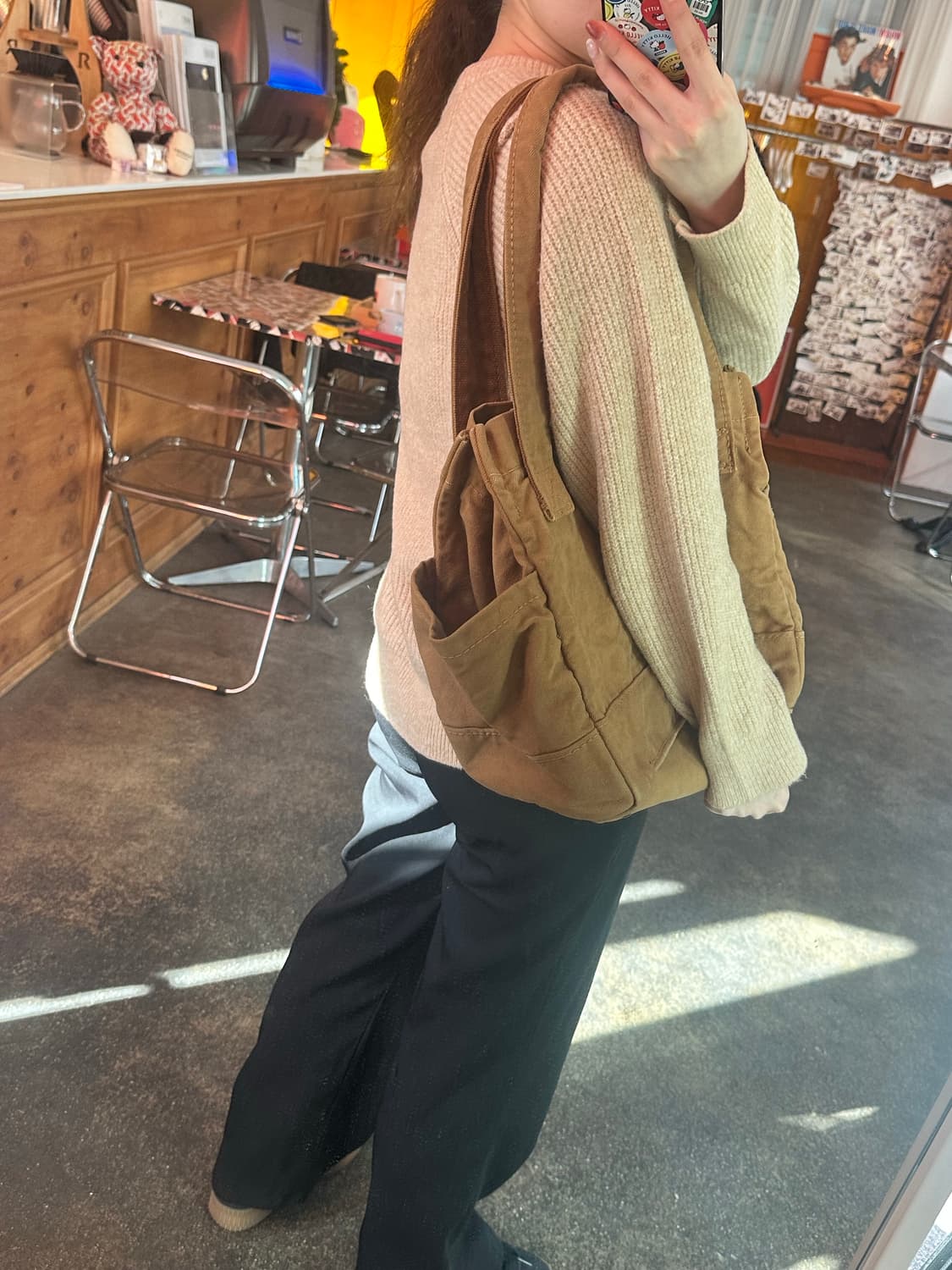 (착샷o) Kapital 캐피탈 더플백 데님 숄더백  상품이미지7