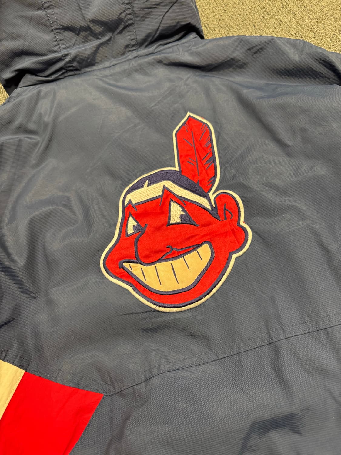 XL)90’s스타터 빈티지 올드스쿨 인디언스 아노락패딩점퍼 상품이미지7