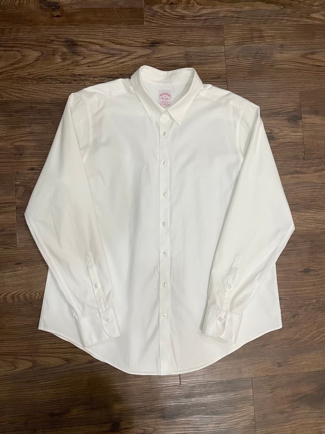 브룩스 브라더스 논 아이론 클래식핏 화이트 셔츠 상품이미지1