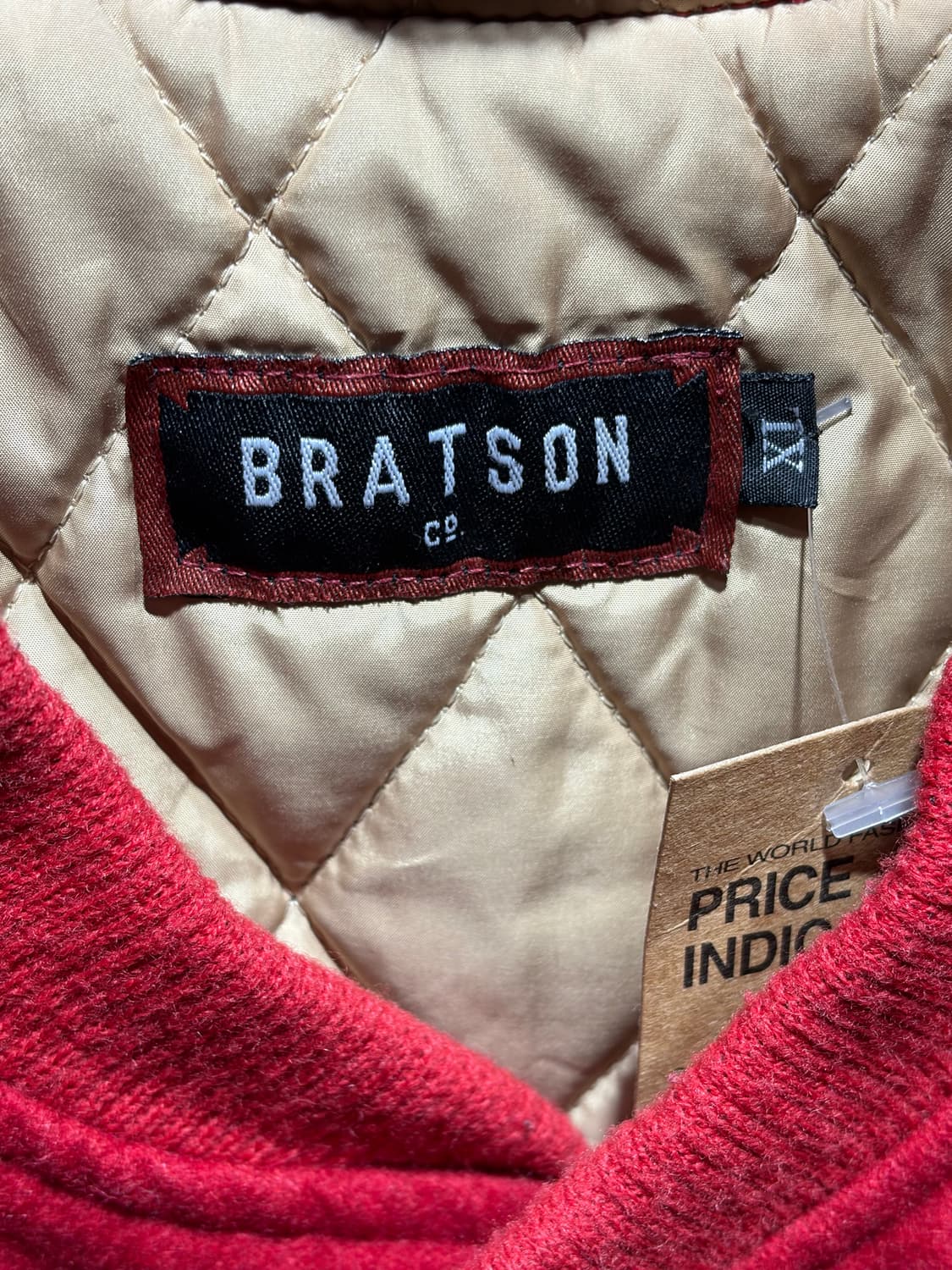 XL BRATSON 13 패치 레드 바시티 자켓 상품이미지6