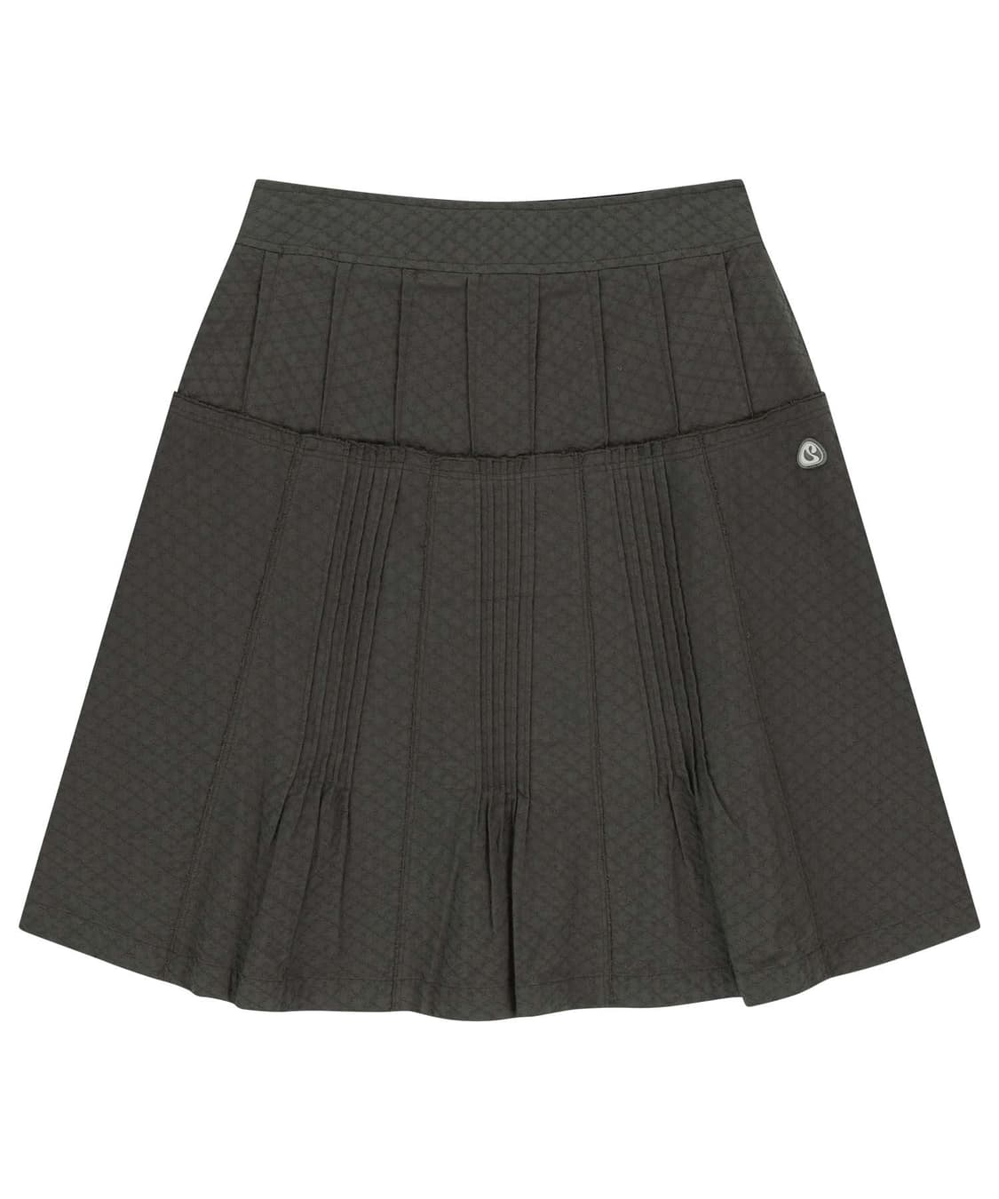 코이세이오 FLOWER PINTUCK SKIRT CHARCOAL 상품이미지1