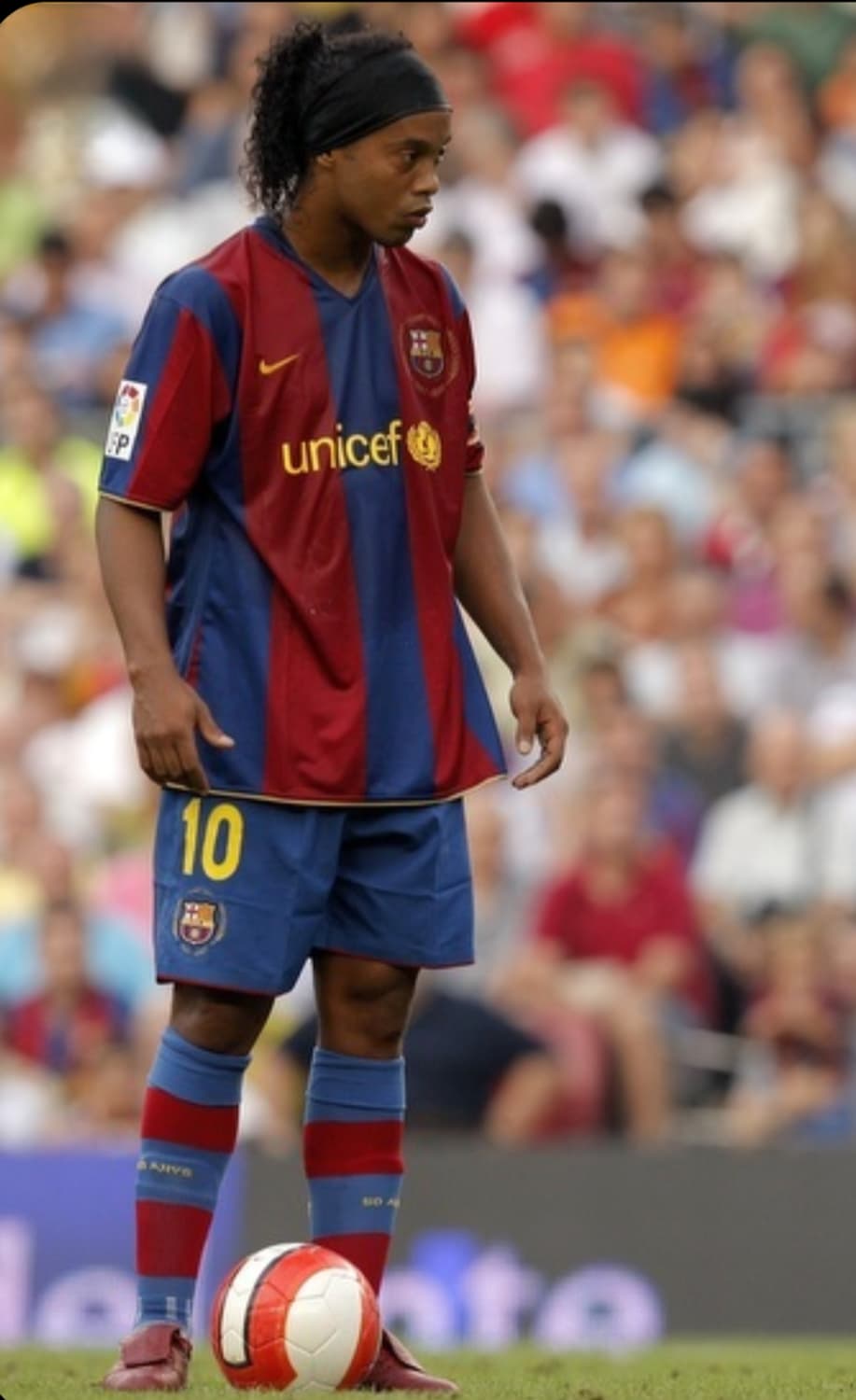 레트로)07-08시즌 바르샤 홈 호나우지뉴 유니폼 L사이즈 상품이미지9