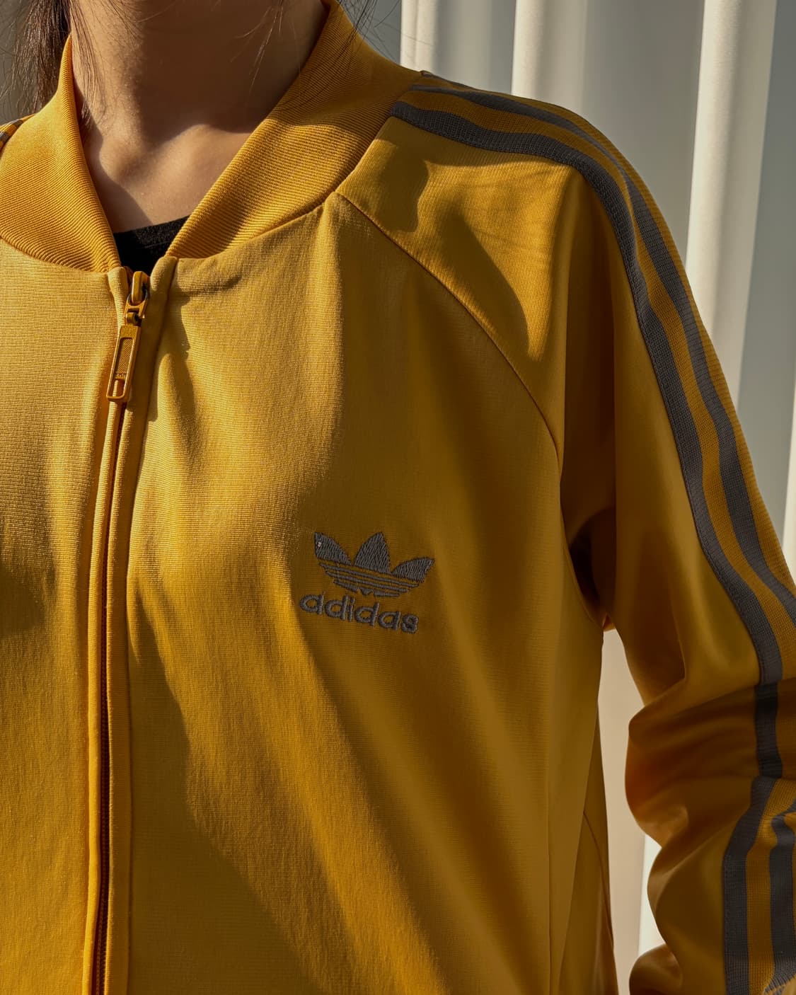 [L]아디다스 트레포일 머스타드 실버 트랙탑 져지 상품이미지3