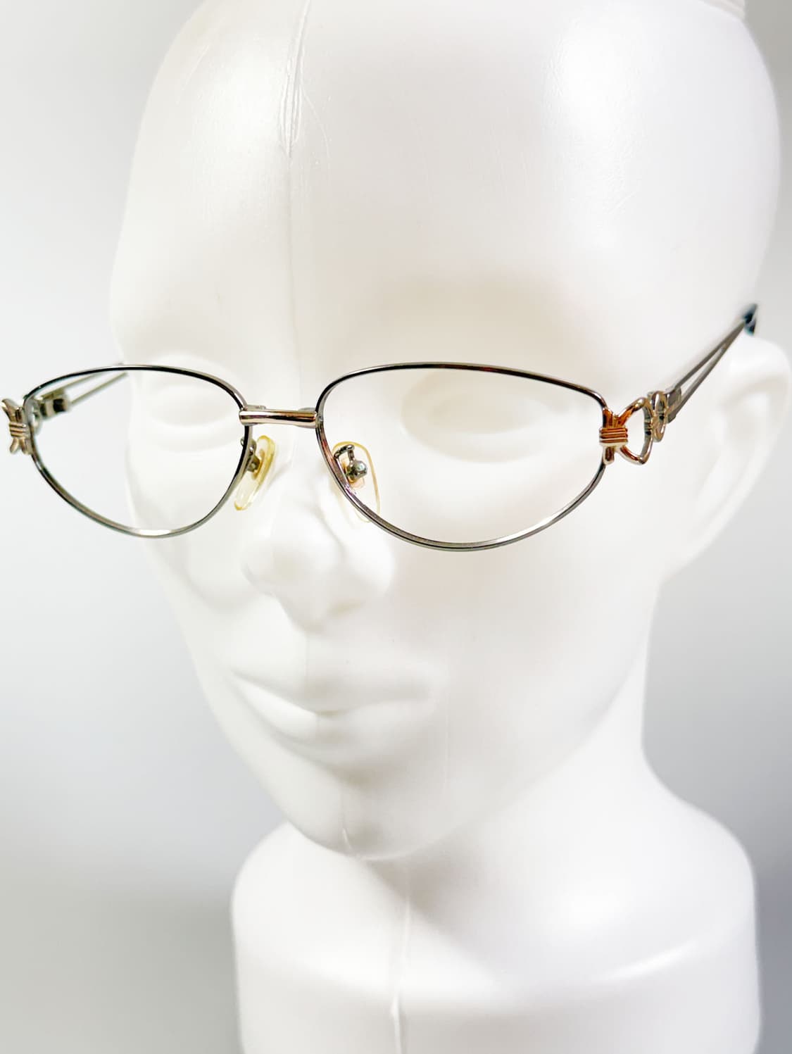 90s 유로피안 슬림 오벌 메탈 프레임 빈티지 안경 상품이미지8