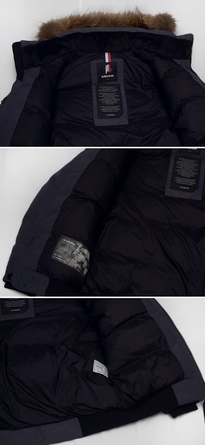 신품급) 아이더 스투키 헤비 구스다운 봄버 숏패딩 자켓 (L/100+) 상품이미지7