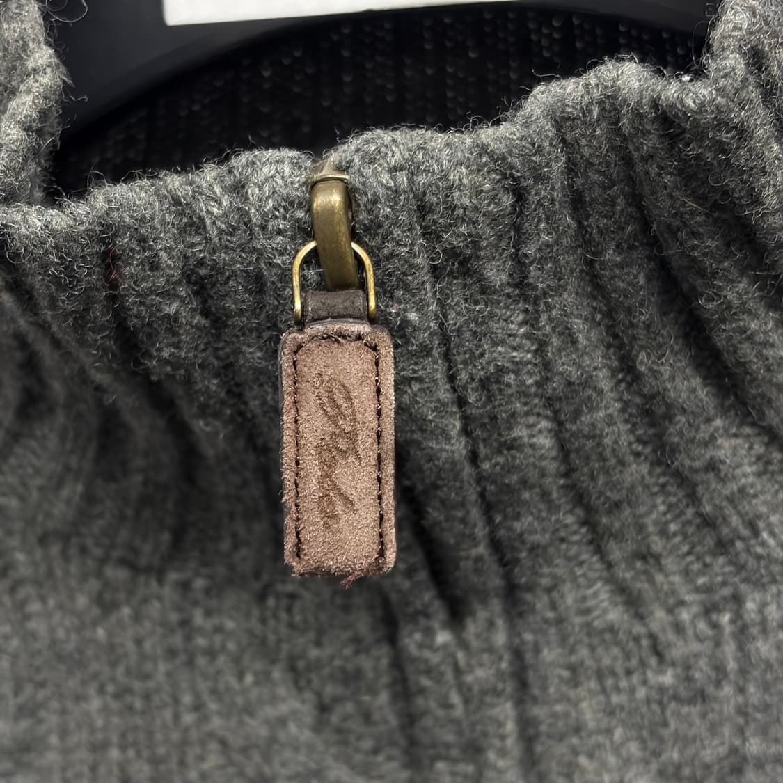 폴로 램스울 니트 반집업 상품이미지3