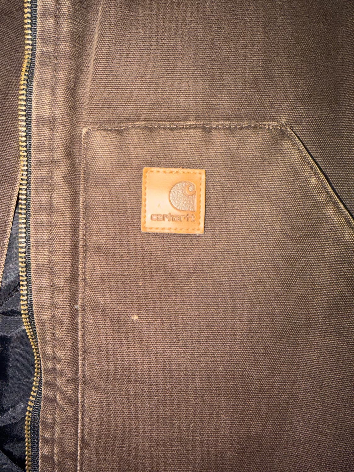 칼하트 V02 덕 워크 베스트 자켓 다크 브라운 상품이미지4