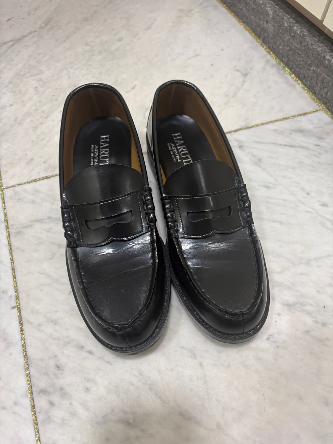하루타 PU 페니로퍼 블랙 상품이미지2