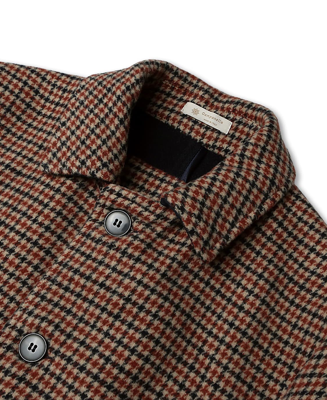 캄파넬라 [Campanella] 이탈리아 하운드투스 체크 맥코트 상품이미지2