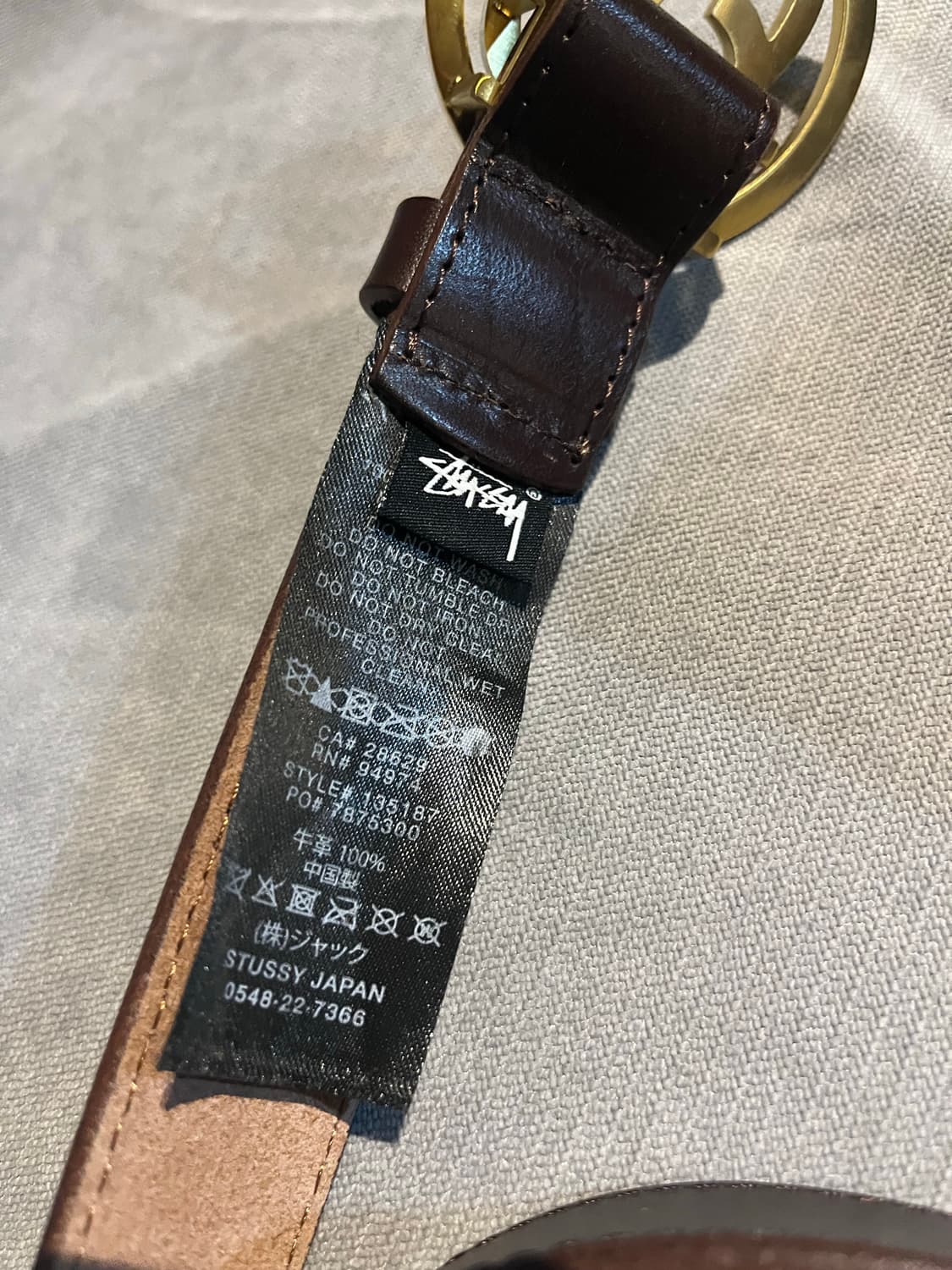 스투시 SS링크 버클 레더벨트 상품이미지2