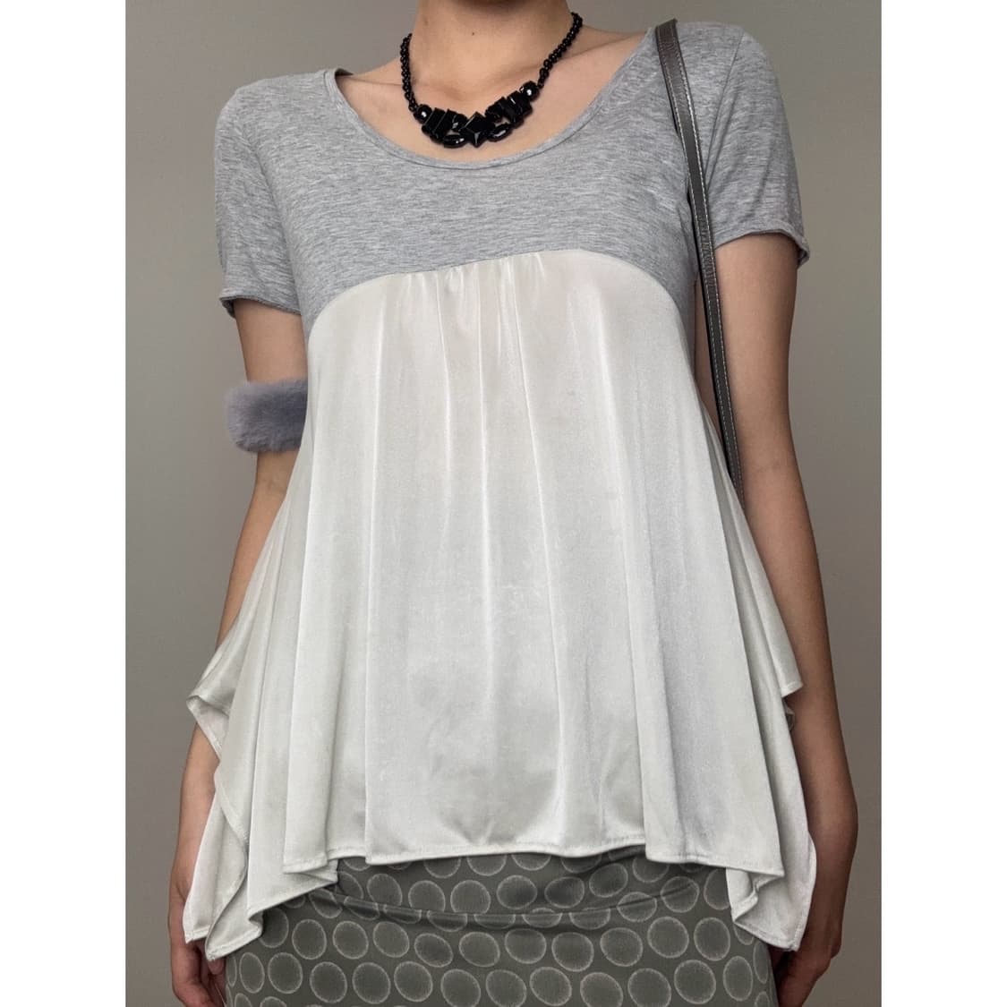 빈티지 그레이 반팔 티셔츠 상품이미지1