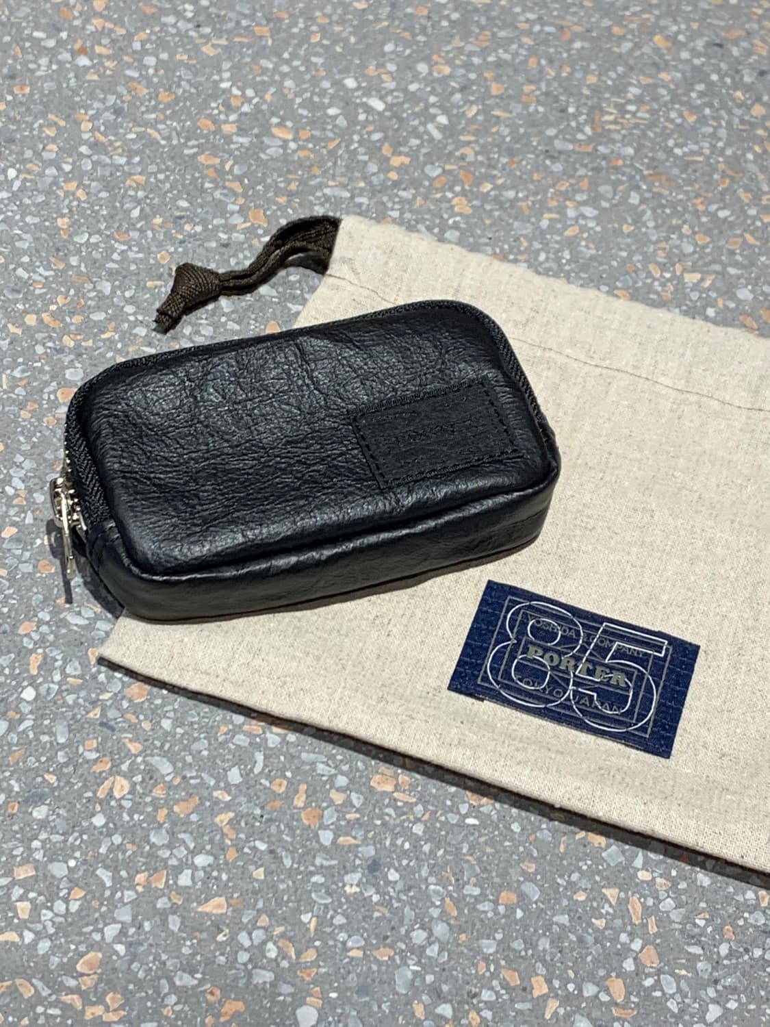 요시다 포터 85주년 다이니마 키케이스 동전지갑 블랙 상품이미지1