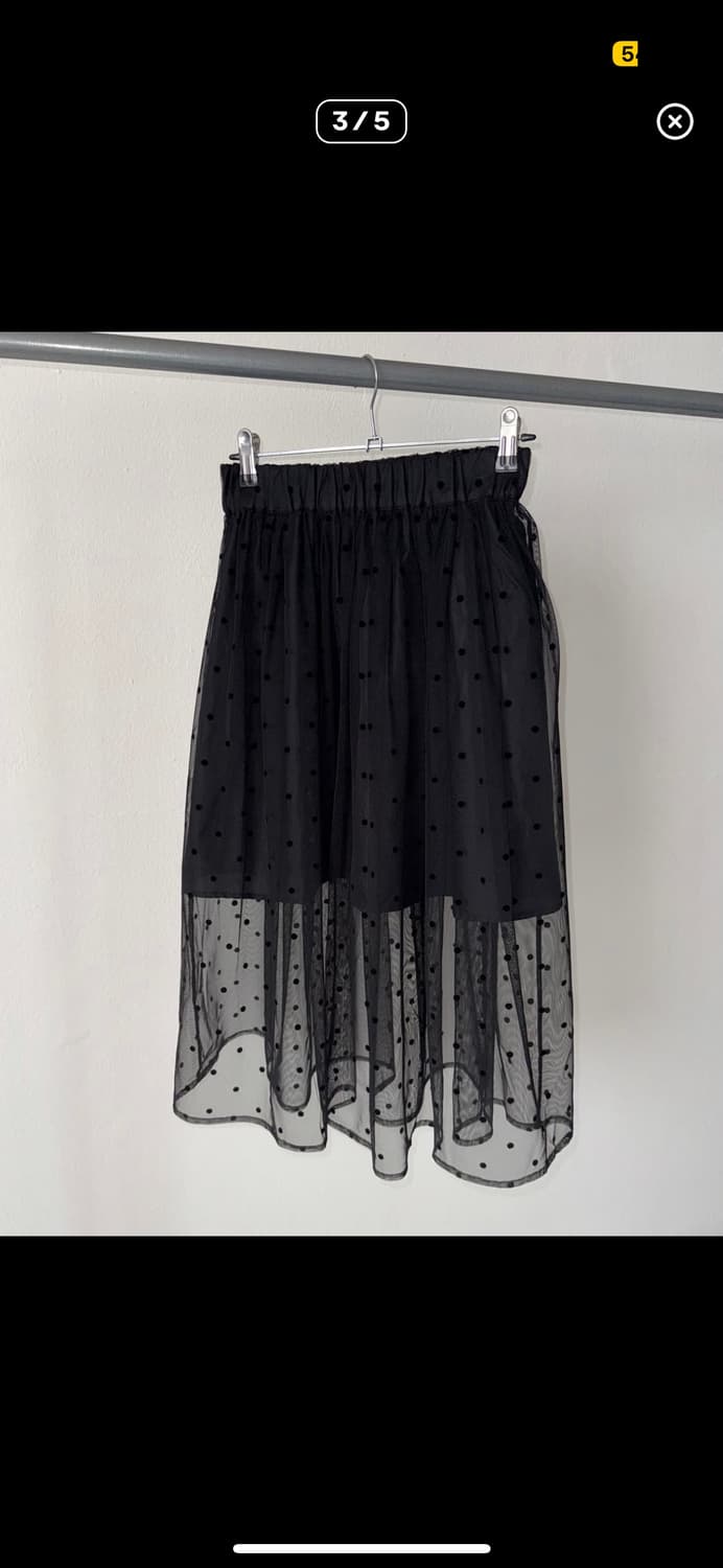 빈티지 도트 스커트 상품이미지2
