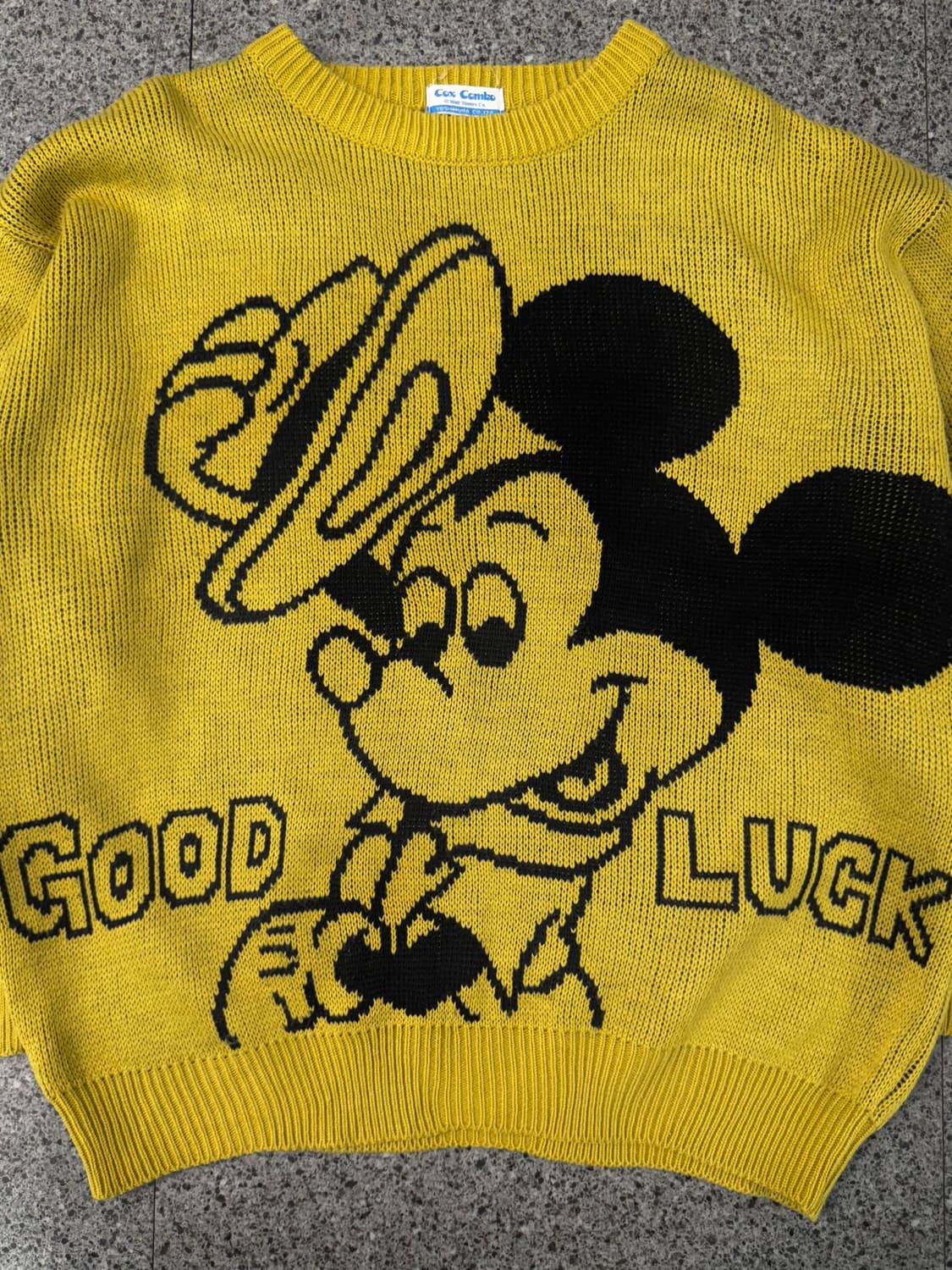 80s cox combo micky mouse knit  상품이미지2