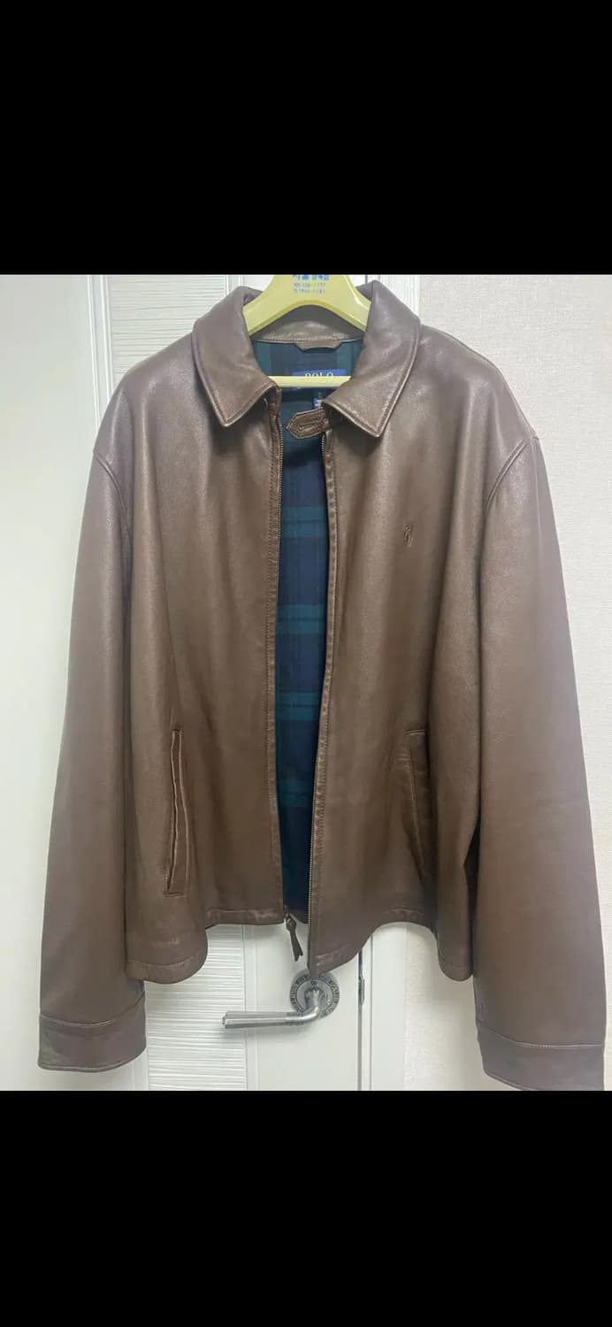 폴로 랄프로렌 램스킨 가죽자켓 XL 상품이미지1