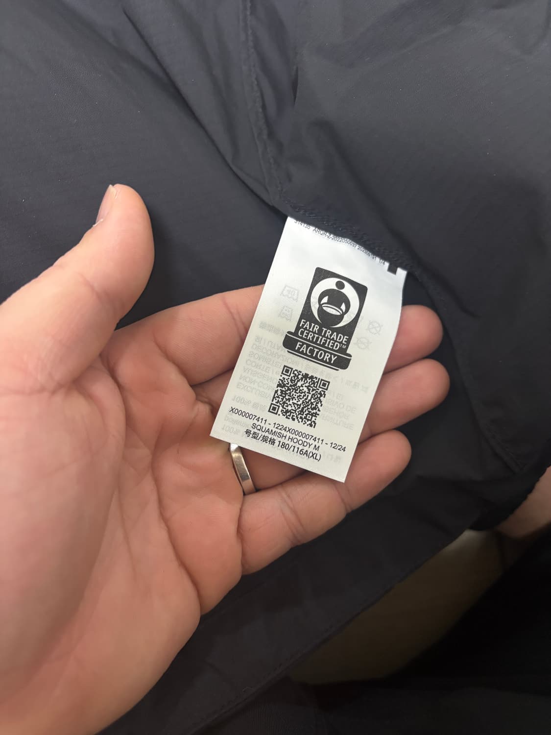 아크테릭스 스쿼트미시 후디블랙xl 새상품 상품이미지7