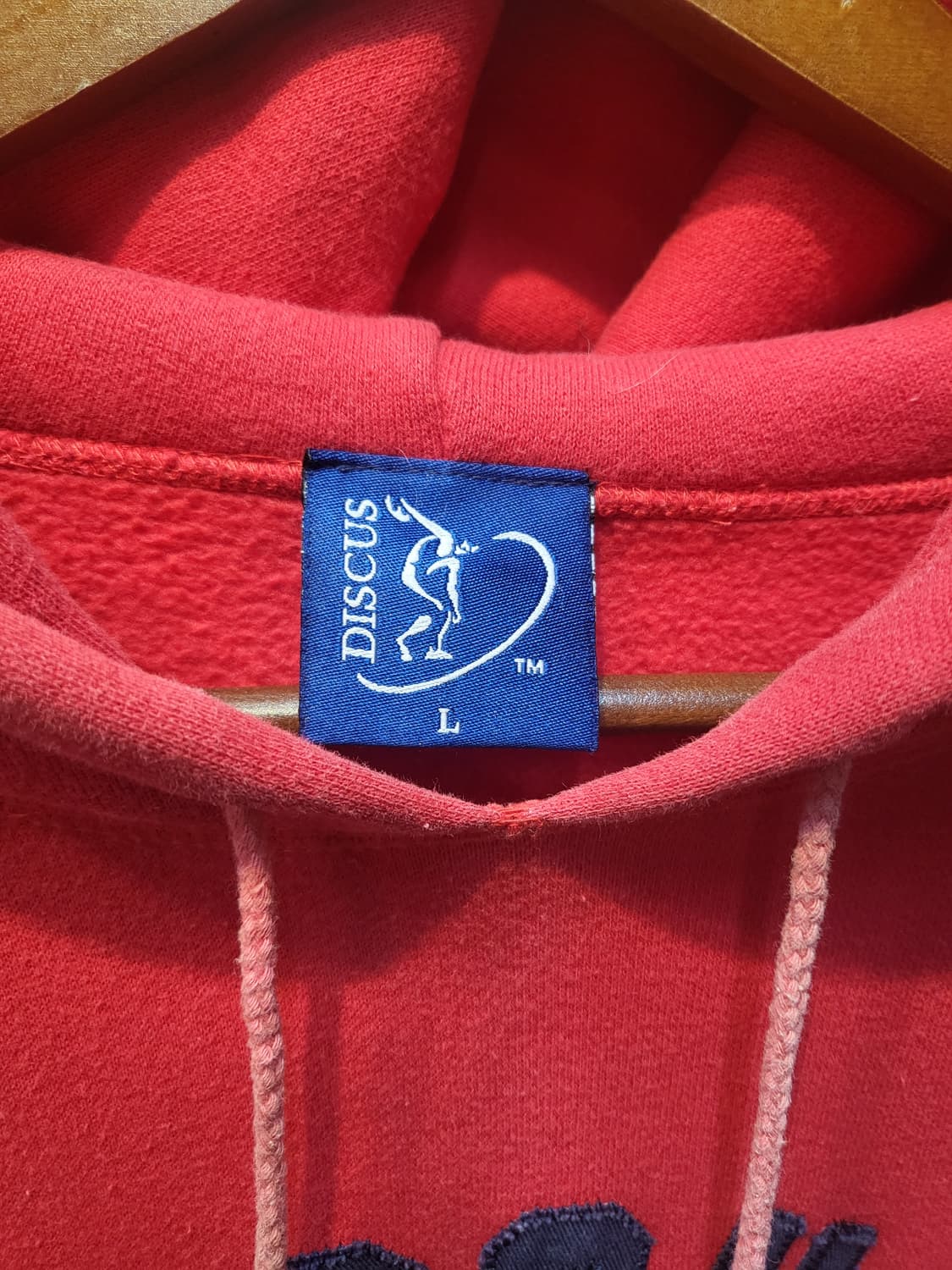 Discus 빨간색 후드티 상품이미지2