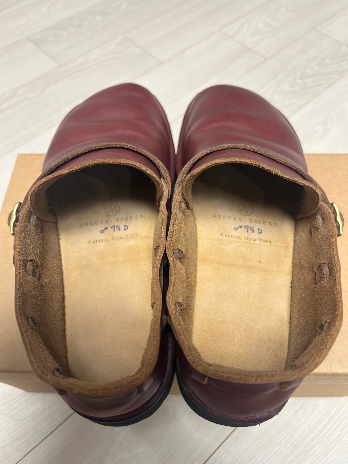 오로라 미들잉글리쉬 버건디 9.5D 상품이미지3