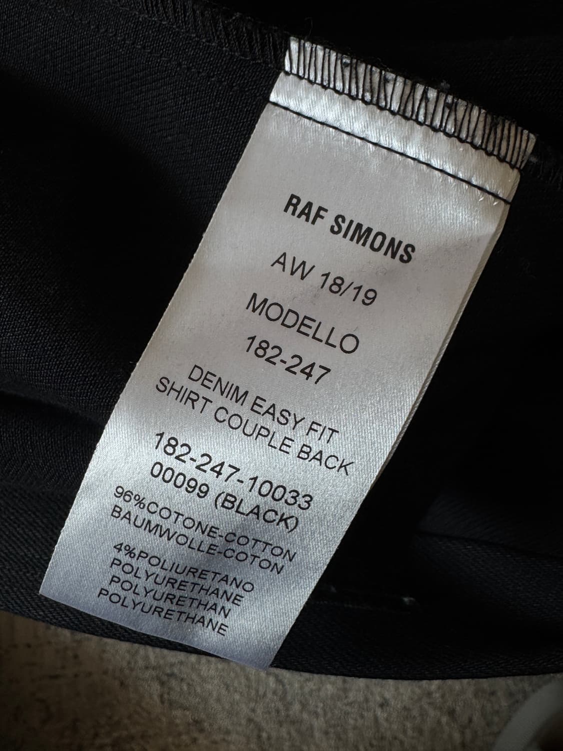 라프시몬스 Christiane F. 데님셔츠 상품이미지6