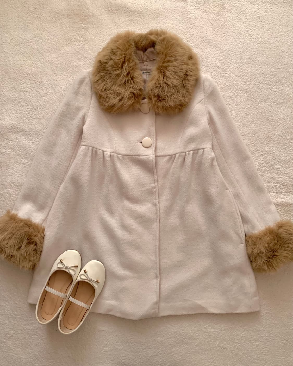 모리 연핑크 코트 상품이미지1