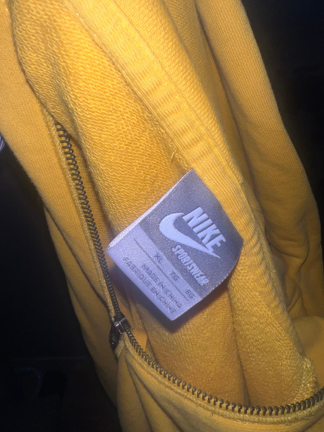 나이키 옐로우 후드집업 상품이미지3