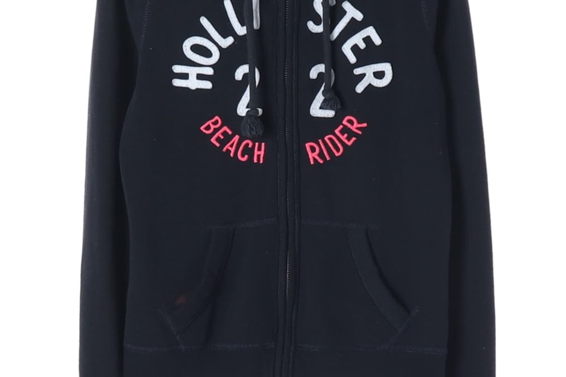 홀리스터 비치 라이더 슬림핏 후드 집업 네이비 XS 상품이미지4