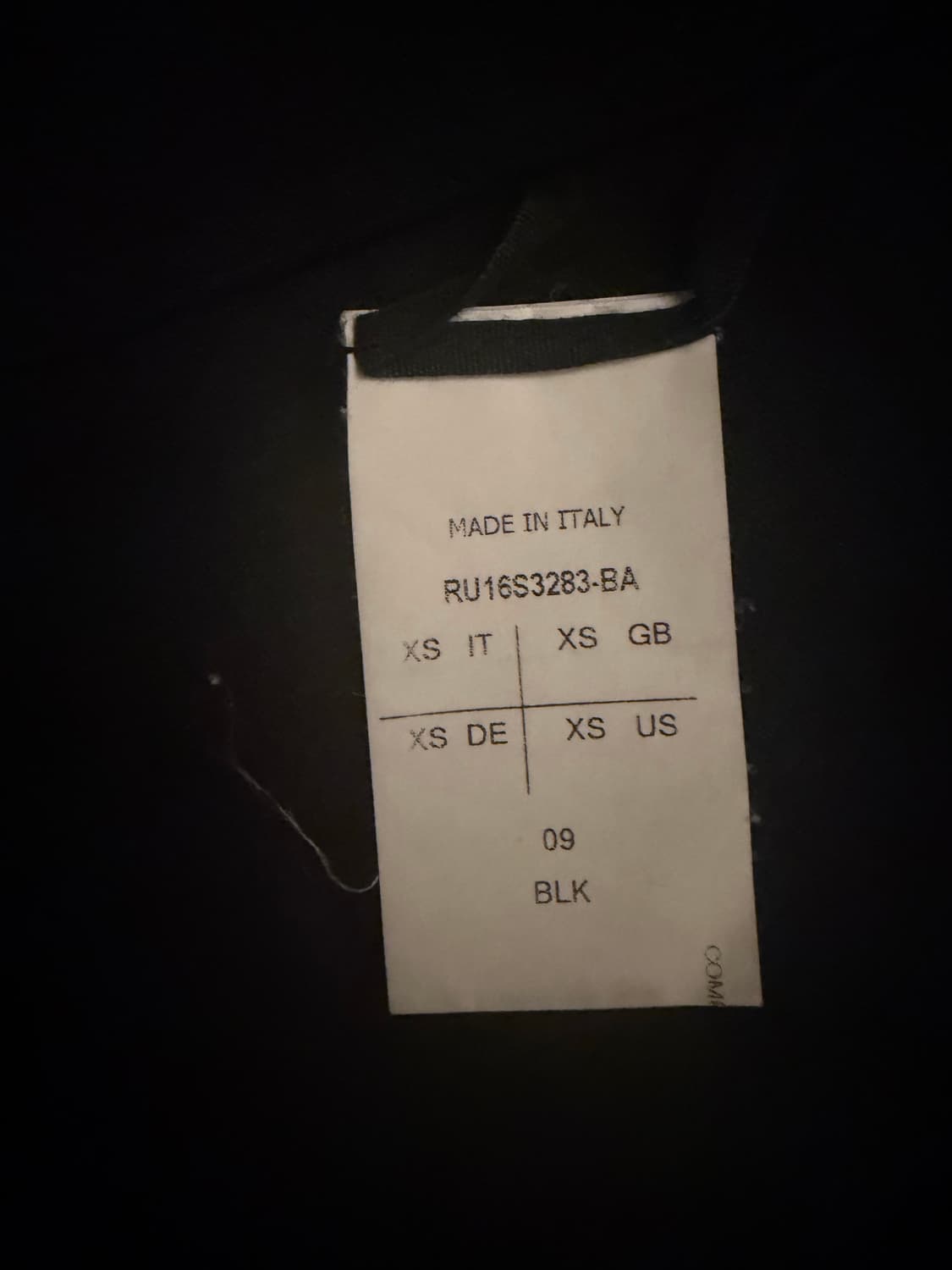 릭오웬스 16ss 긴팔티 xs(95) 상품이미지4