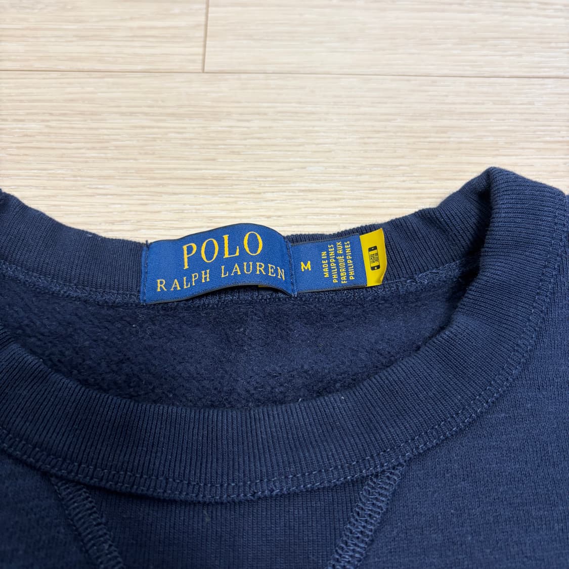  QR택)폴로 랄프로렌 스펠아웃 로고 네이비 맨투맨  상품이미지3