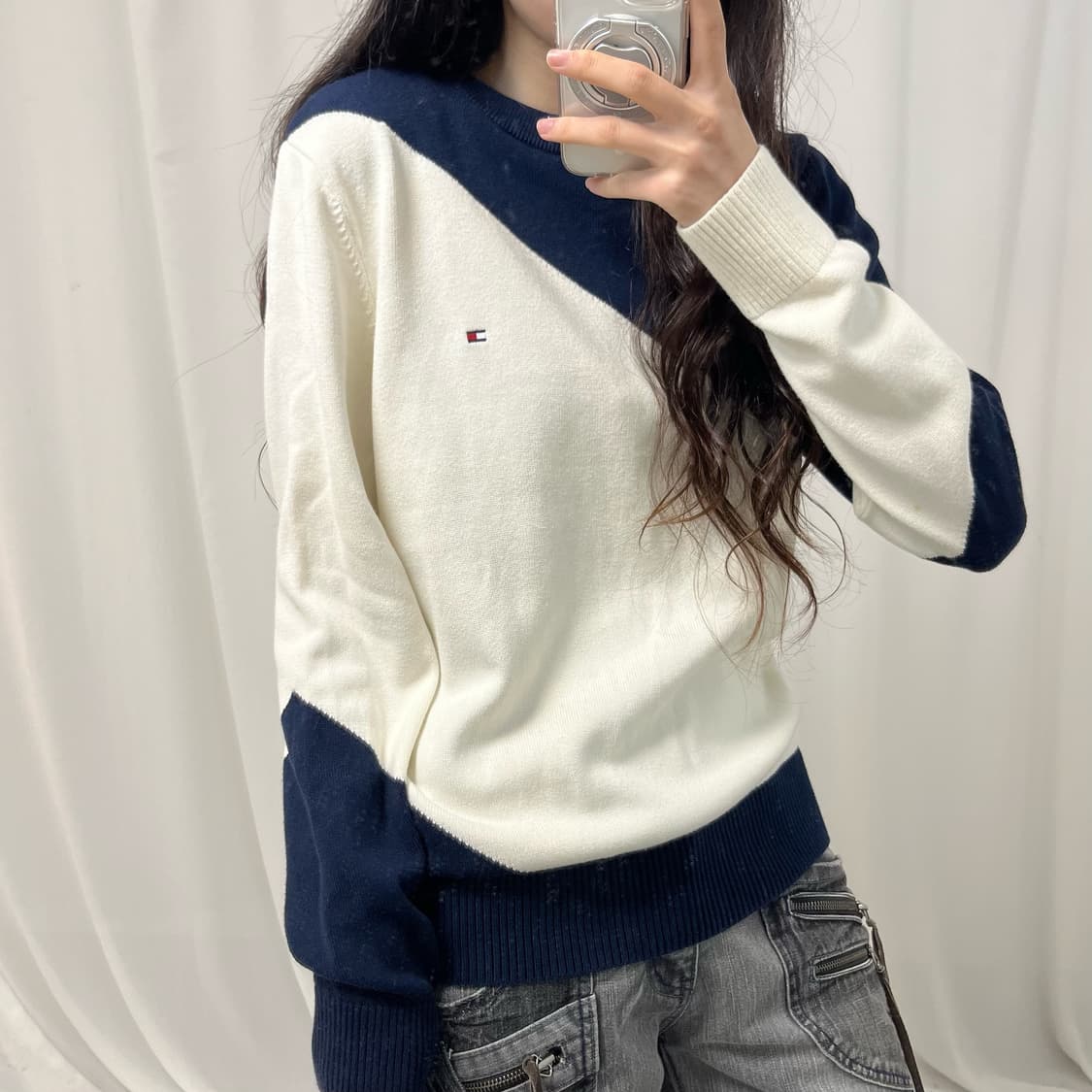 Tommy Hilfiger navy knit  상품이미지3