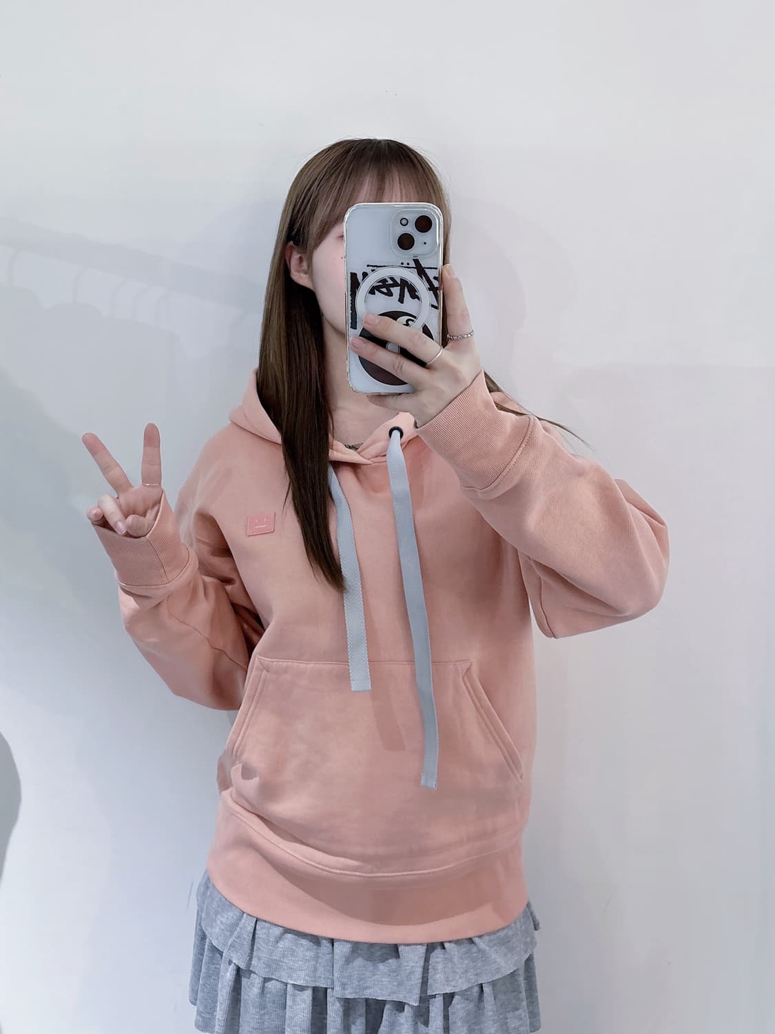 아크네스튜디오 뮤트핑크 후드 상품이미지2