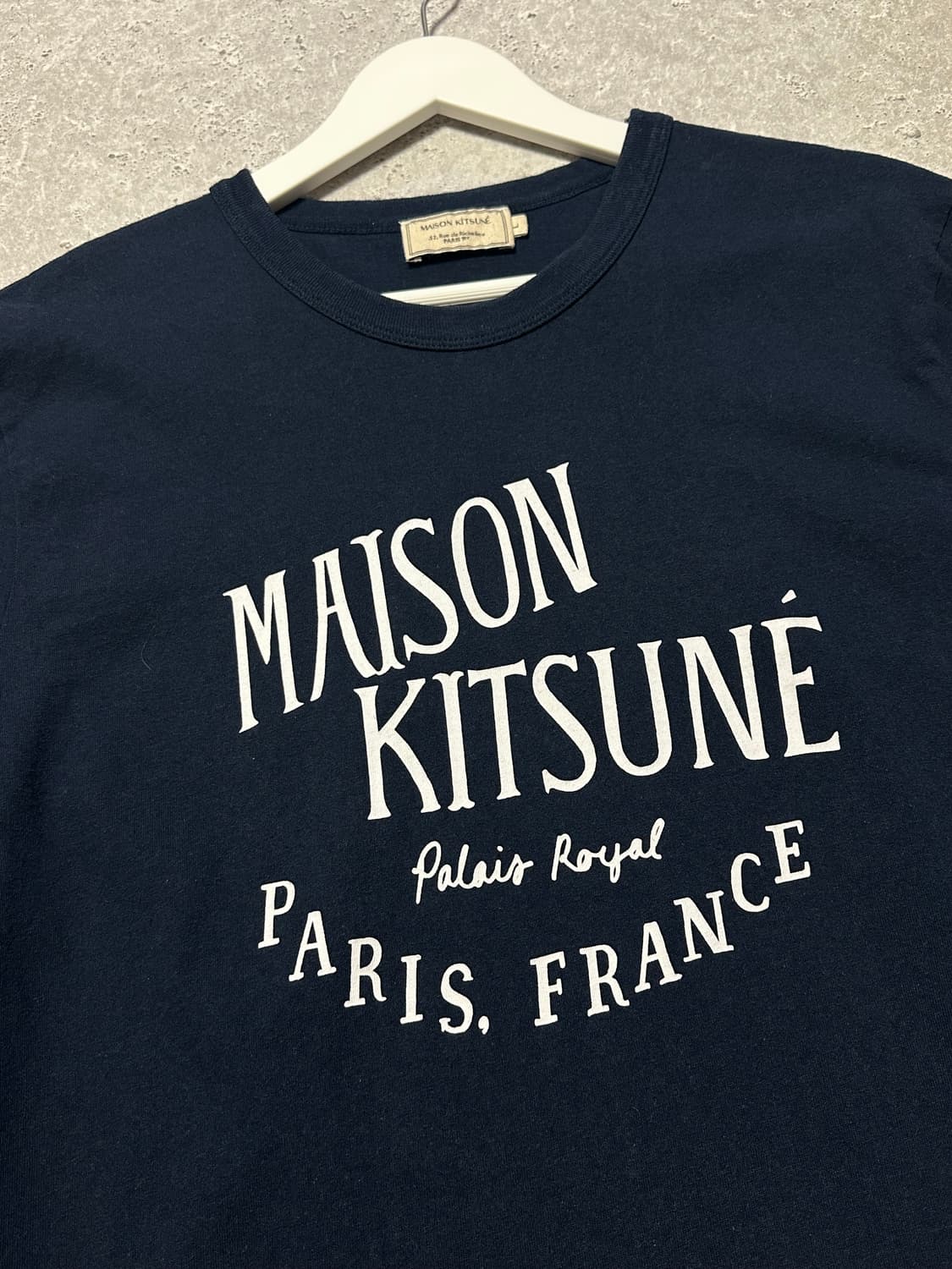 메종키츠네 팔레 로얄 네이비 반팔티 상품이미지2