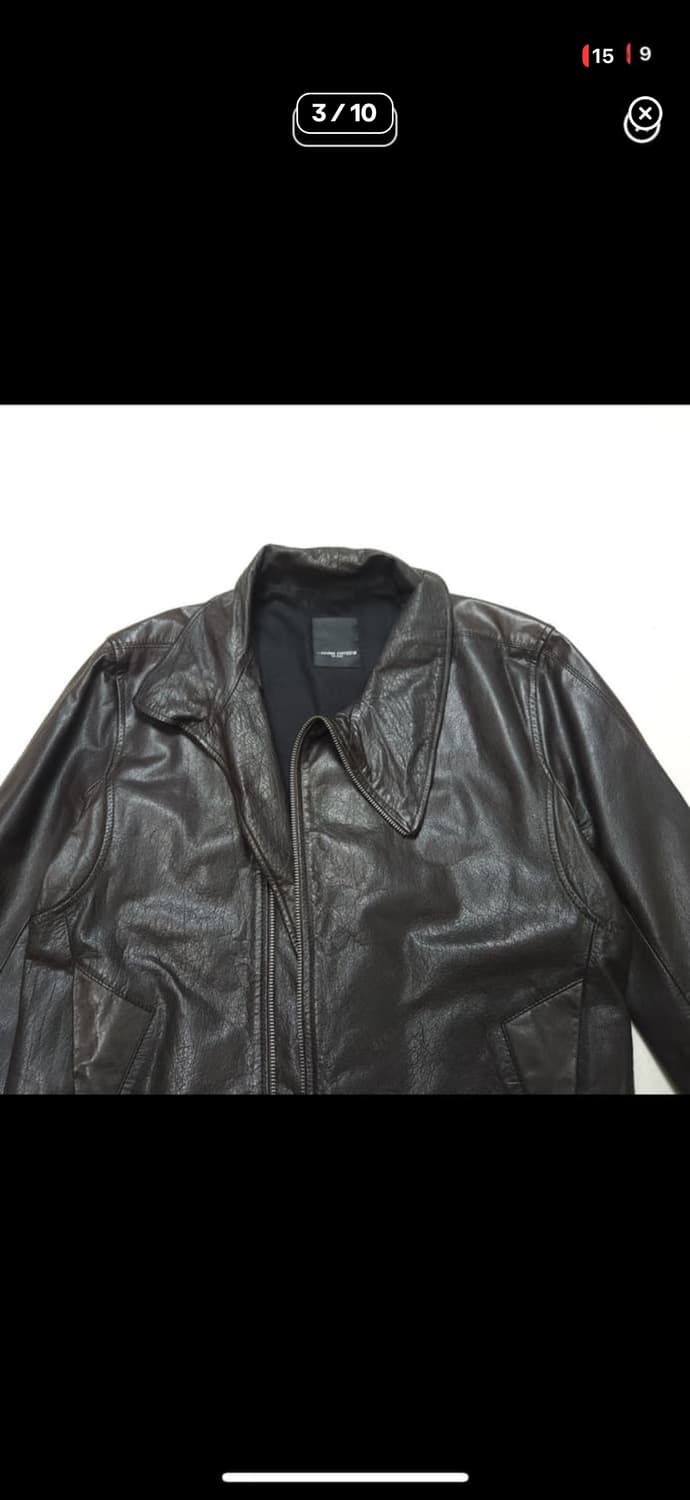 코데즈컴바인 하이넥 레더자켓 상품이미지3