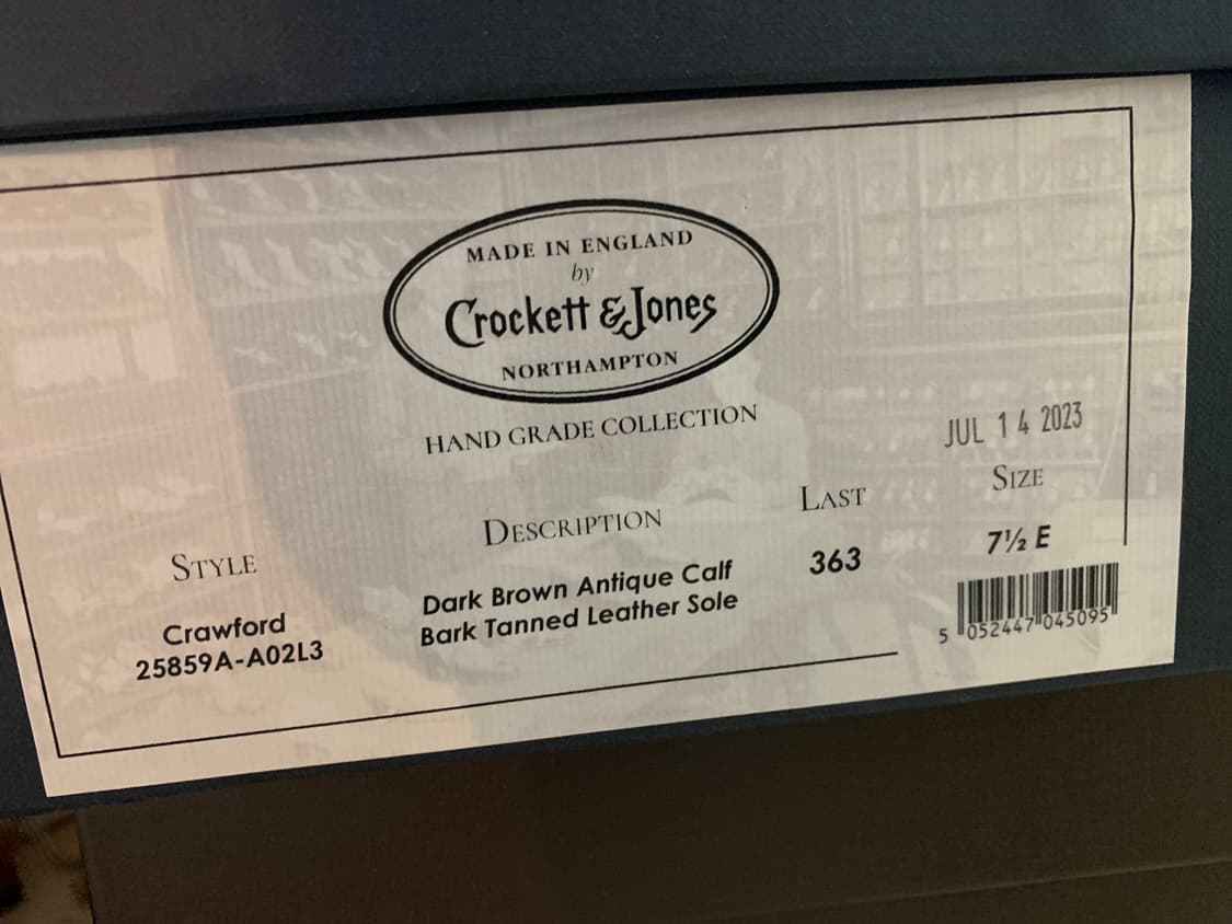 크로켓앤존스 크로포드 7.5 다크브라운 상품이미지4