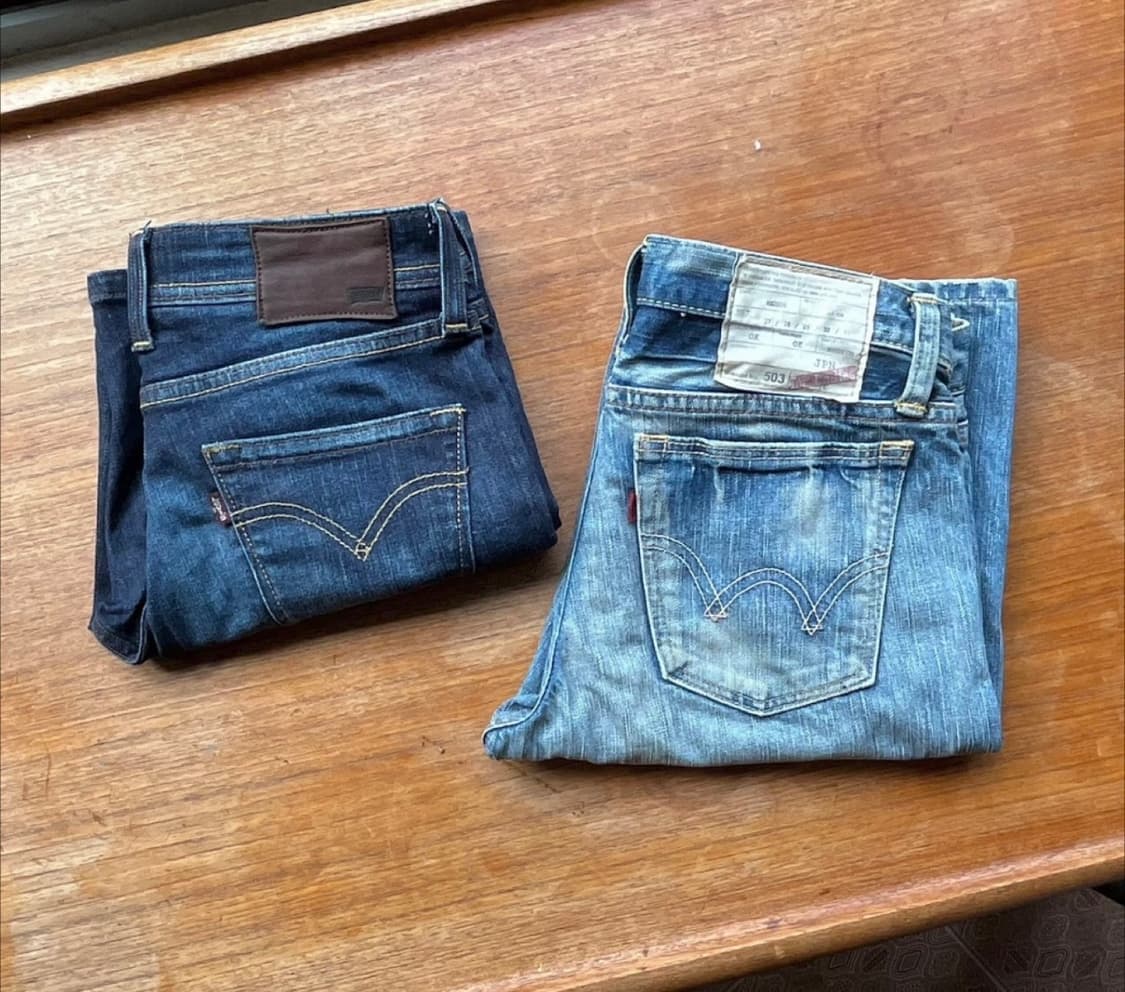 Levi's 리바이스, Edwin 에드윈 반바지 두벌 일괄 상품이미지1