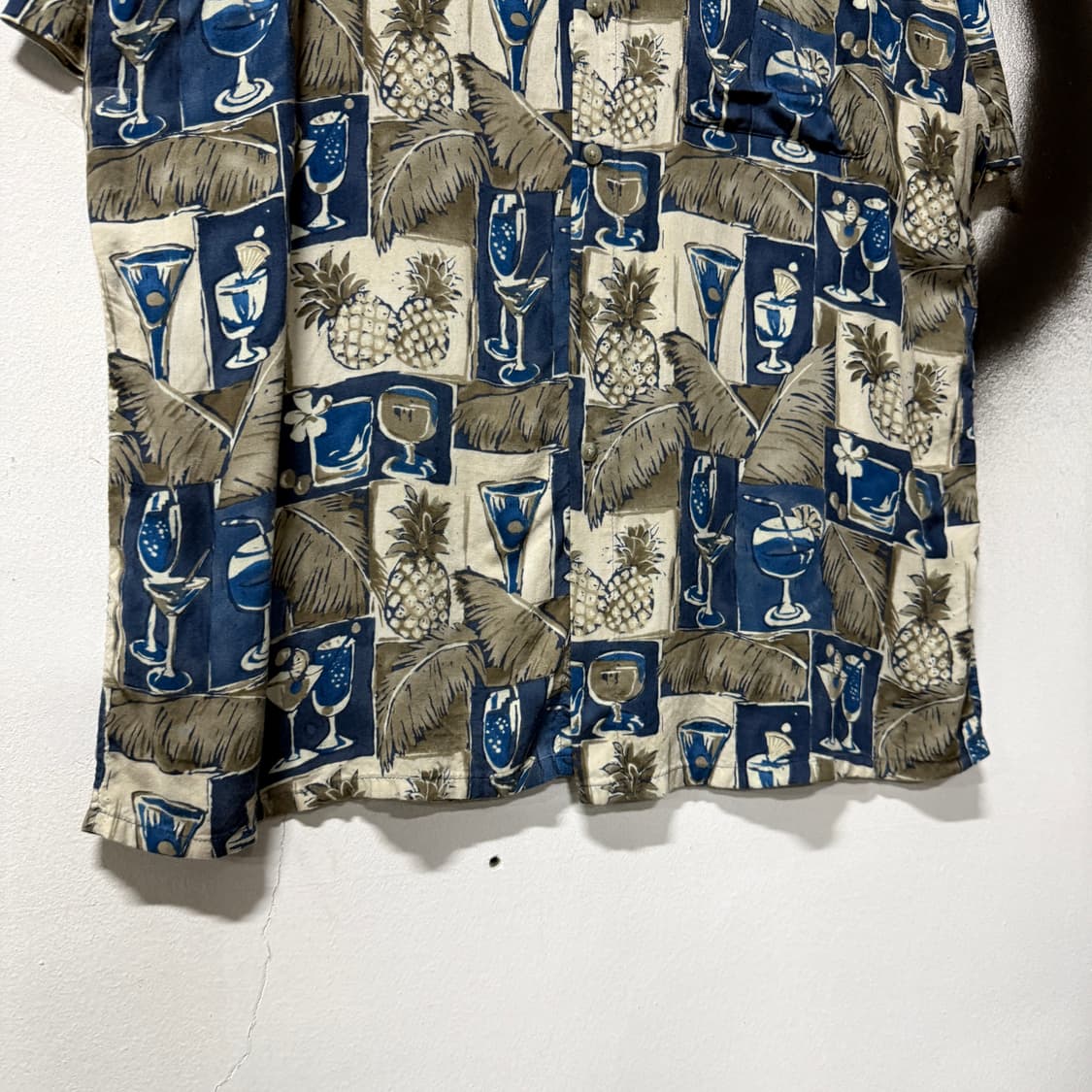 Pierre Cardin 빅사이즈 아트 풀 패턴 레이온 반팔 셔츠 상품이미지4