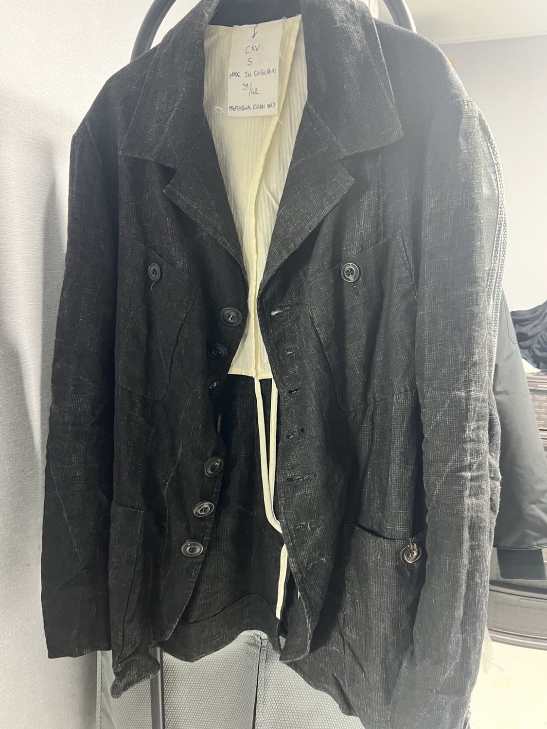 John alexander skelton 스톤워시 리넨 자켓 상품이미지2