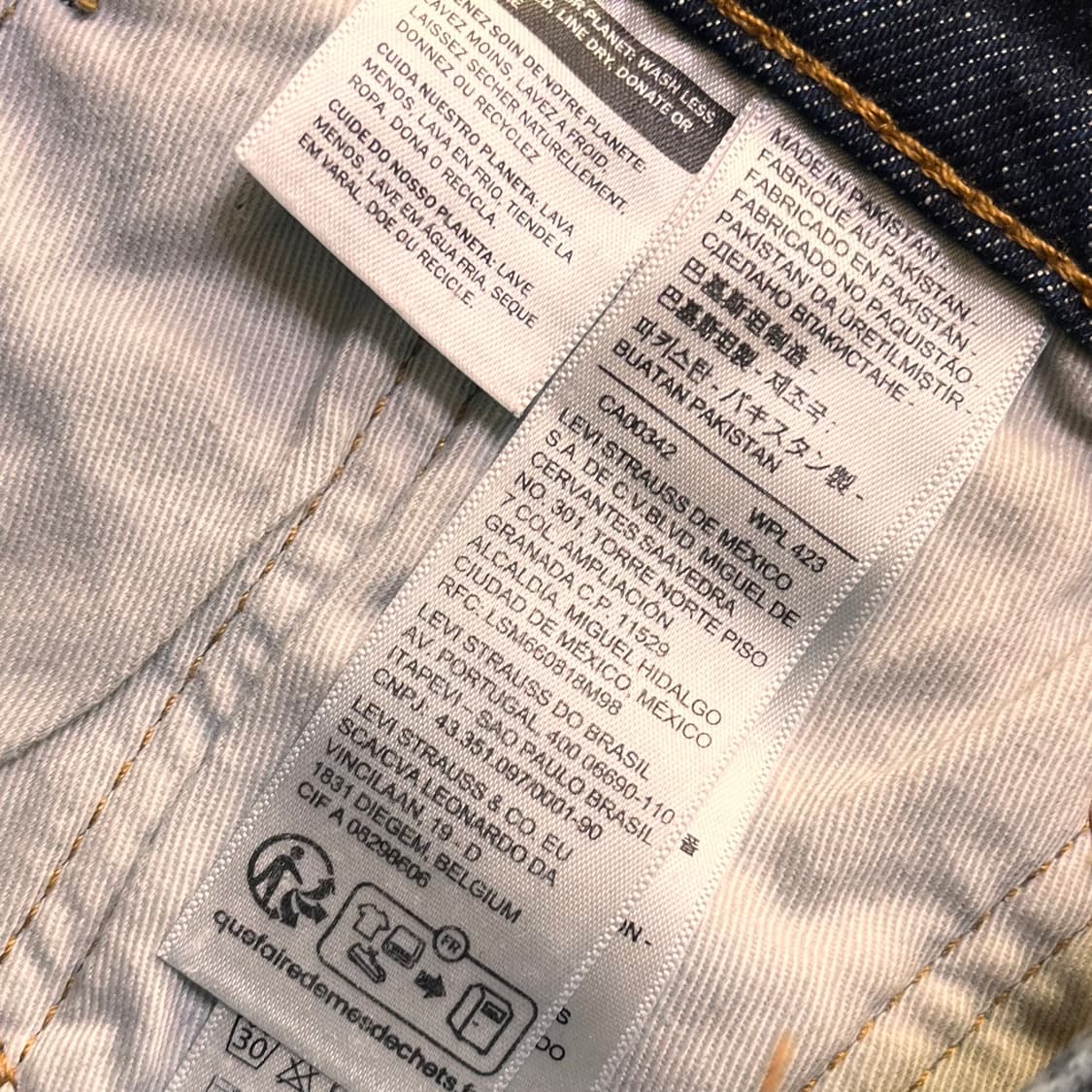 리바이스 502 빅E 데님팬츠 W30 L30 상품이미지5