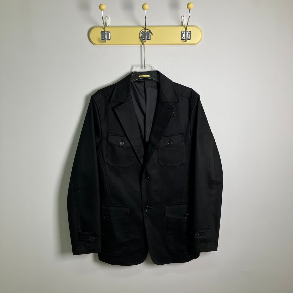타케오키쿠치 블랙 코튼 포켓 블레이저  상품이미지1
