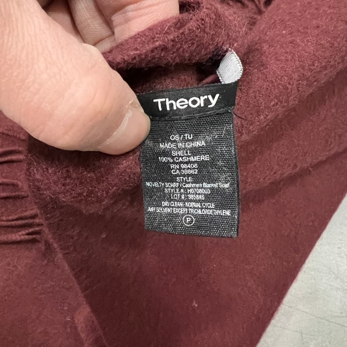  띠어리 캐시미어 머플러 y15037 상품이미지6