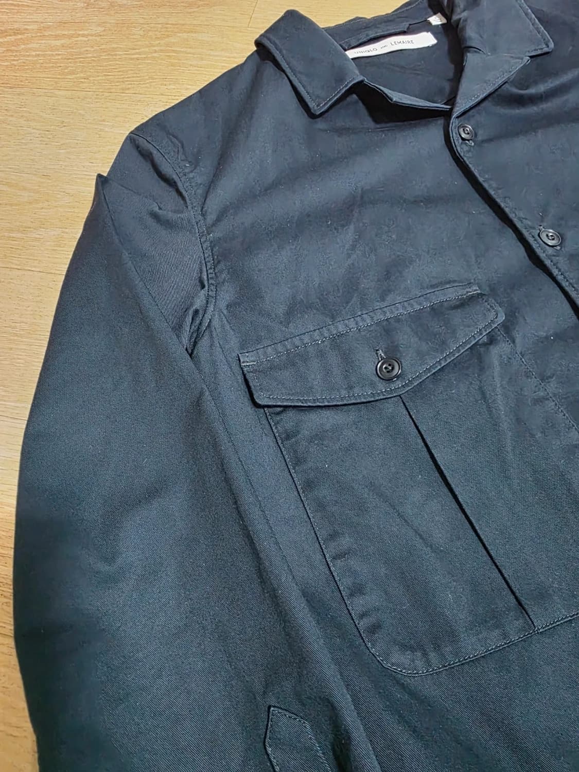 유니클로 x 르메르 포켓 셔츠 자켓 네이비 S 상품이미지3