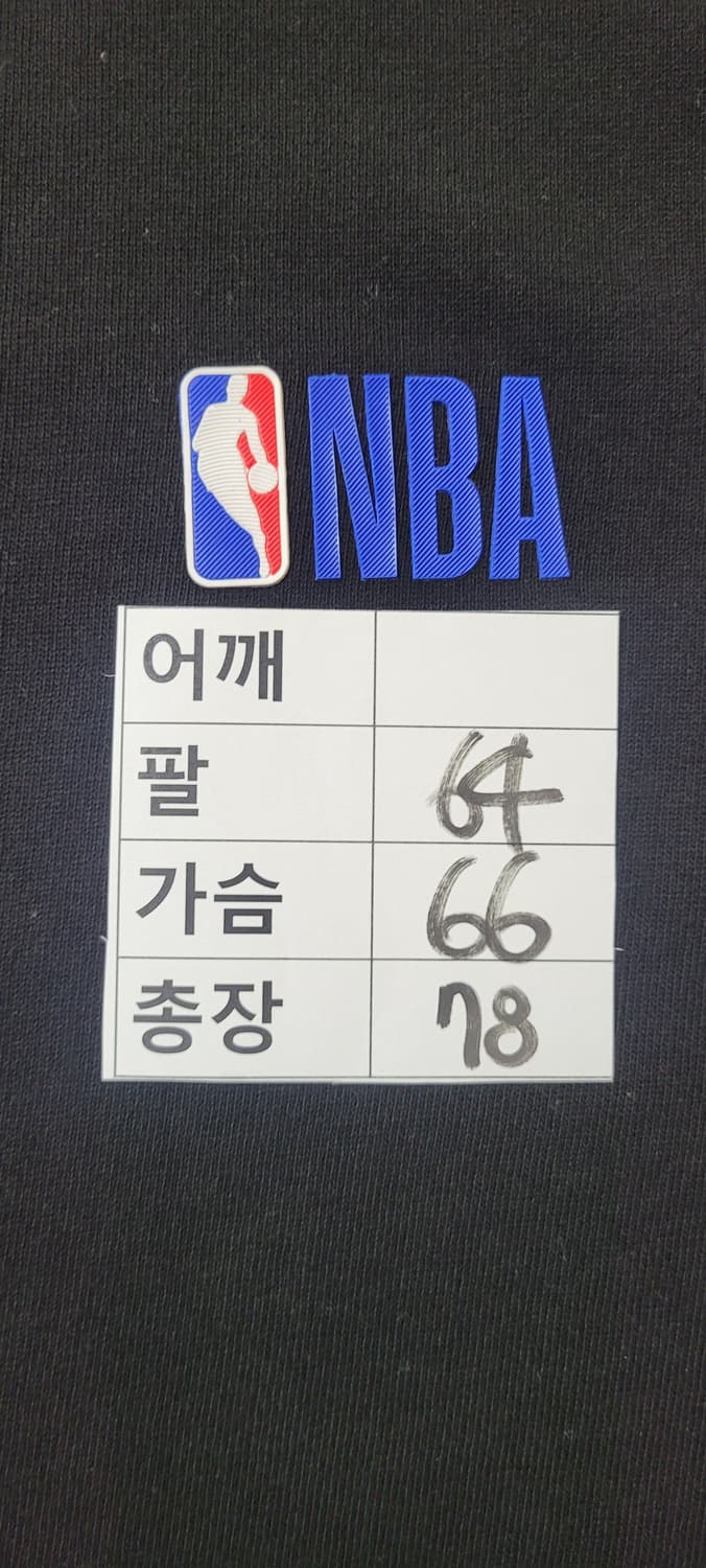 (남성2xl-3xl사이즈) NBA 선명한 블랙 긴팔(춘추용) 상품이미지9