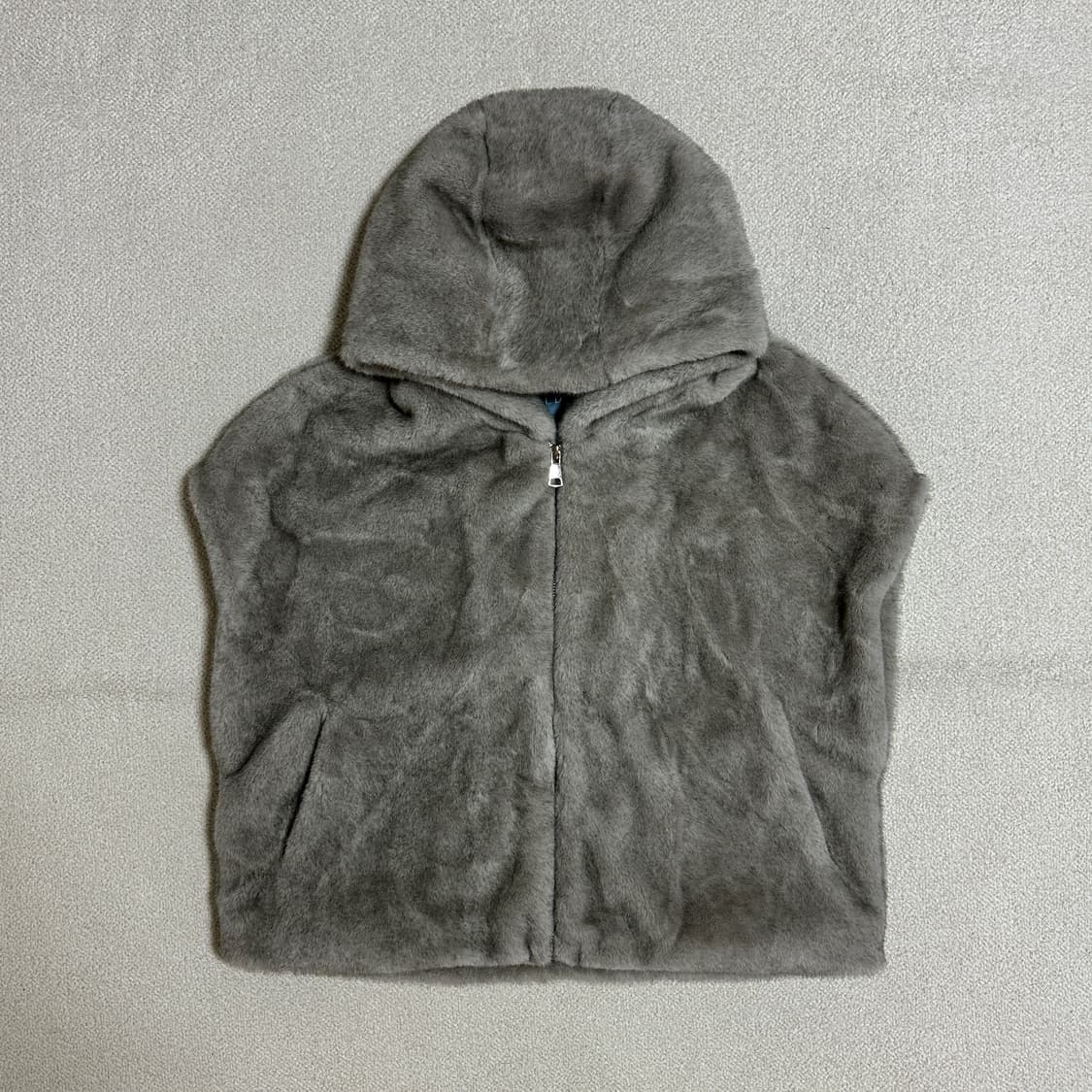 LBL 에센셜 퍼 후드 집업 베스트 상품이미지1