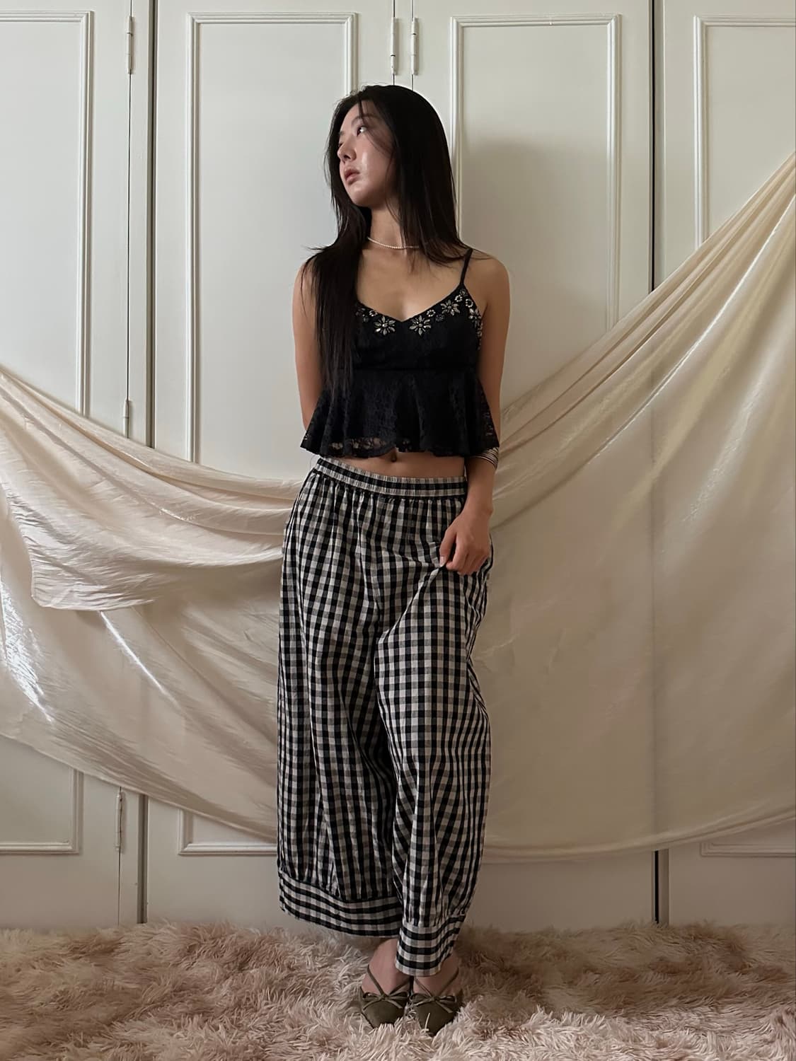 check baggy pants 상품이미지1
