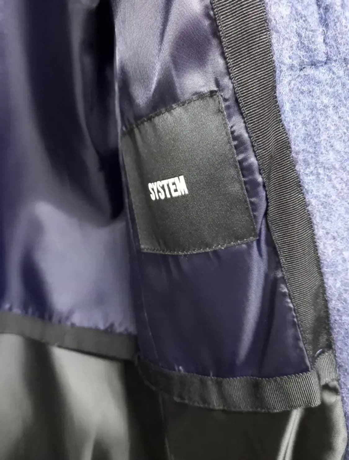 시스템옴므 양모 모헤어 롱 코트 100 상품이미지9