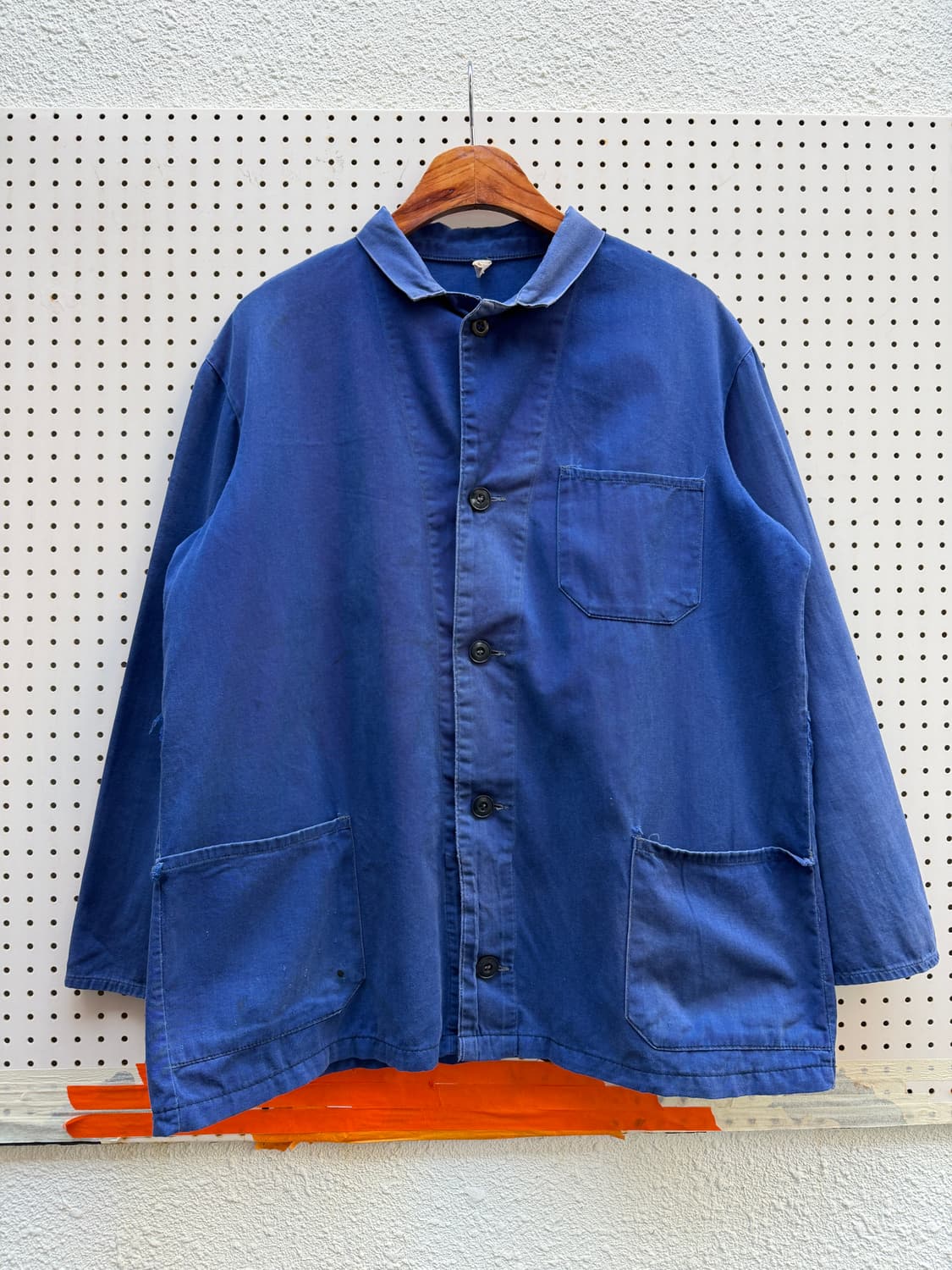 OLD VINTAGE WASHED BLUE FRENCH 프렌치워크자켓 상품이미지1